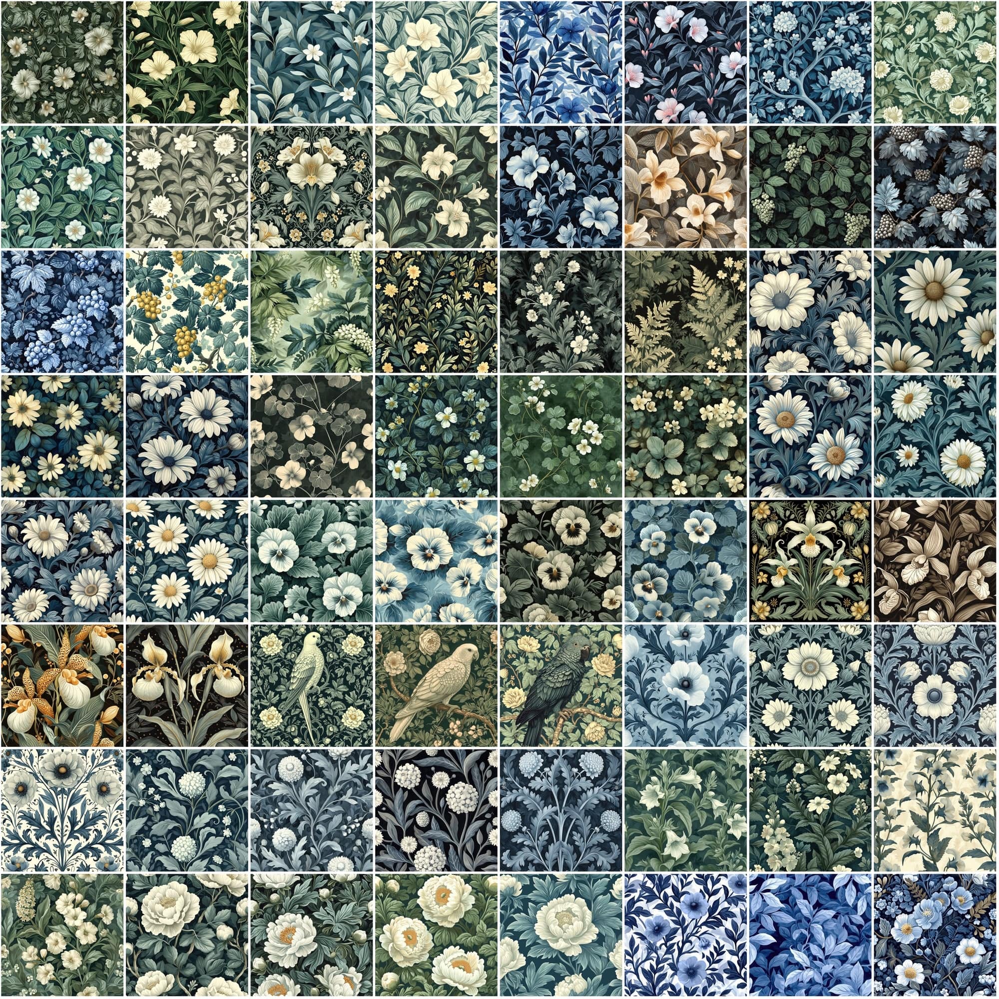 Floral Extravaganza: 1110 Seamless Patterns for Creative Design - High Resolution & Commercial Use Digital Download Sumobundle