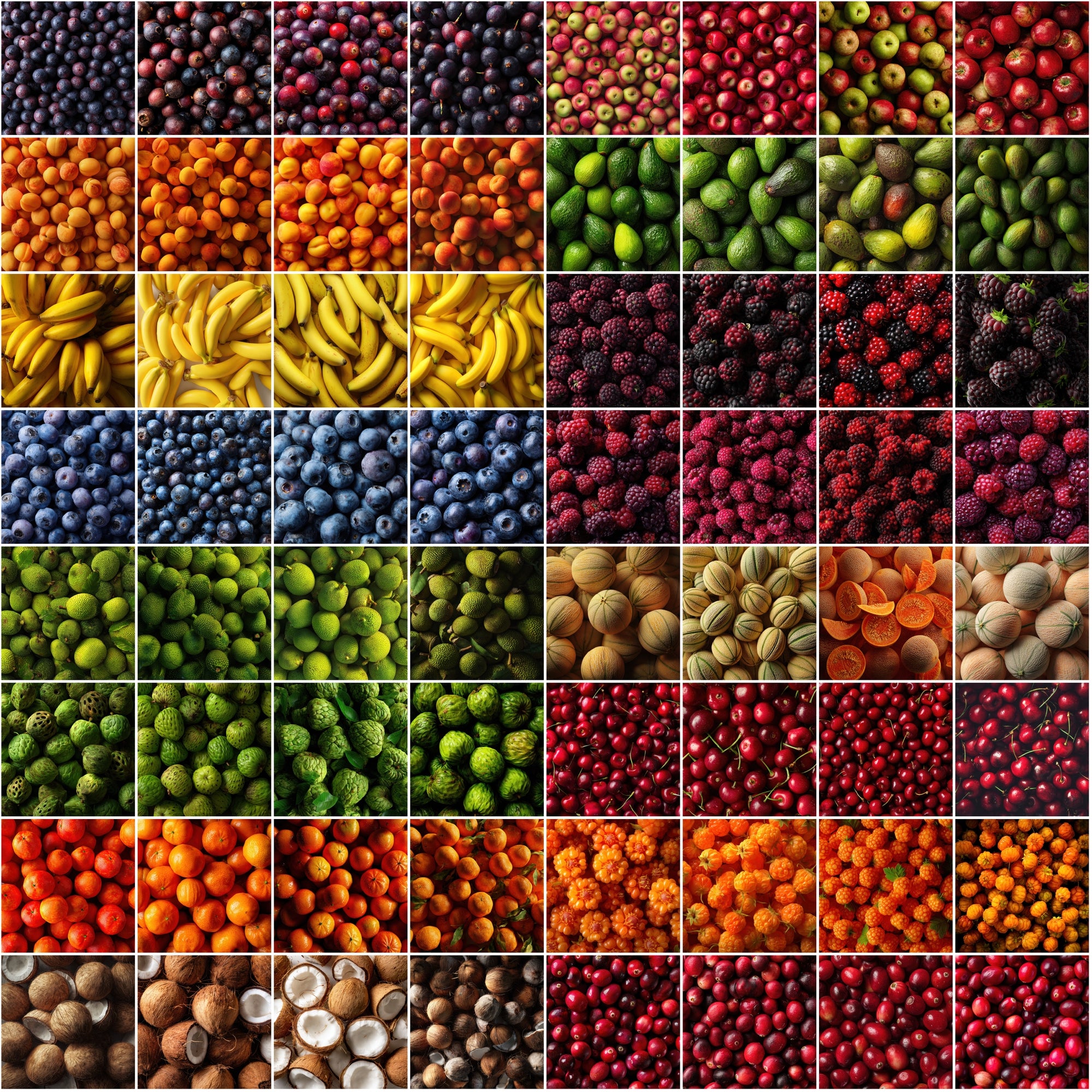600 Food Background Images Bundle | 300 Fruit + 300 Vegetable Photo Backgrounds