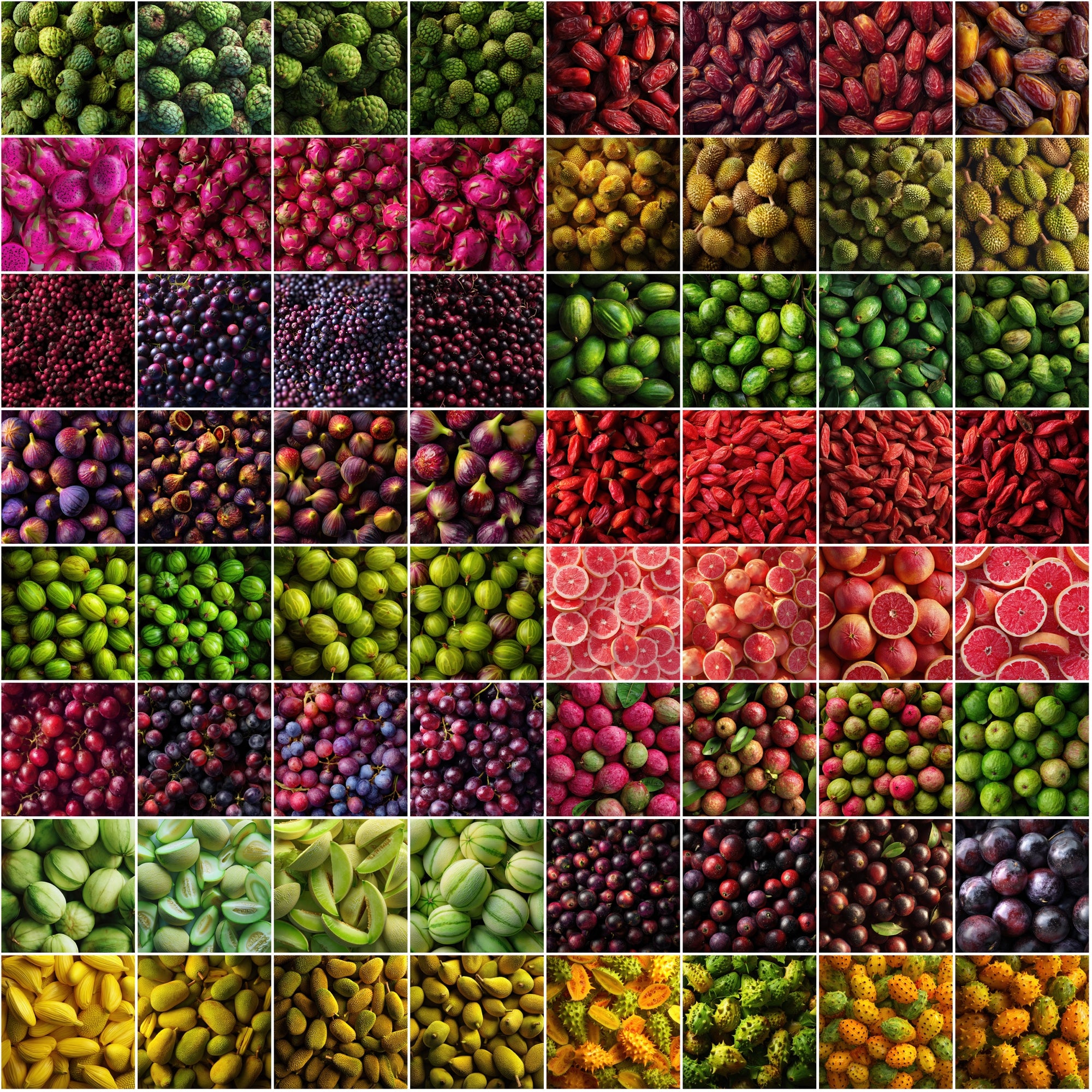 600 Food Background Images Bundle | 300 Fruit + 300 Vegetable Photo Backgrounds
