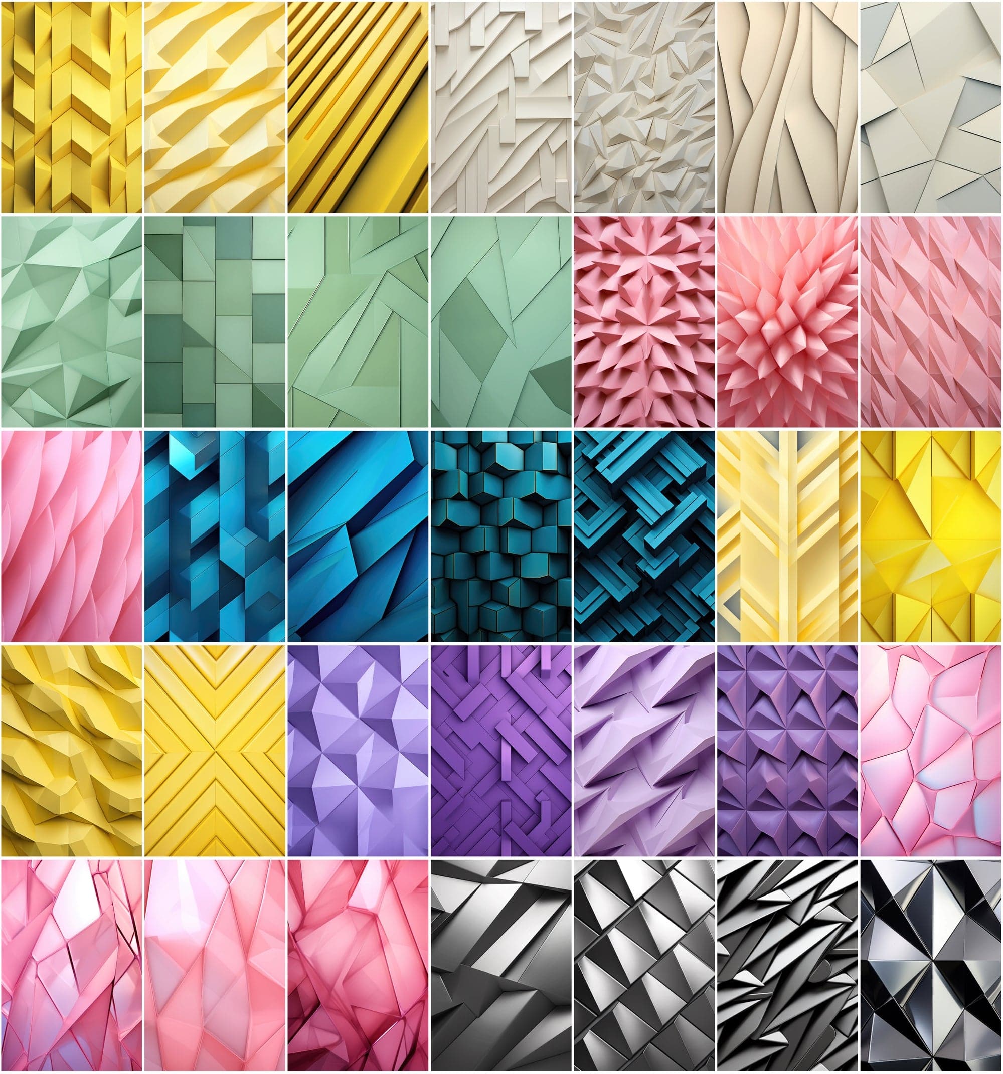 Futuristic 420 JPG Backgrounds Bundle with Commercial License, Colorful Square Images Digital Download Sumobundle