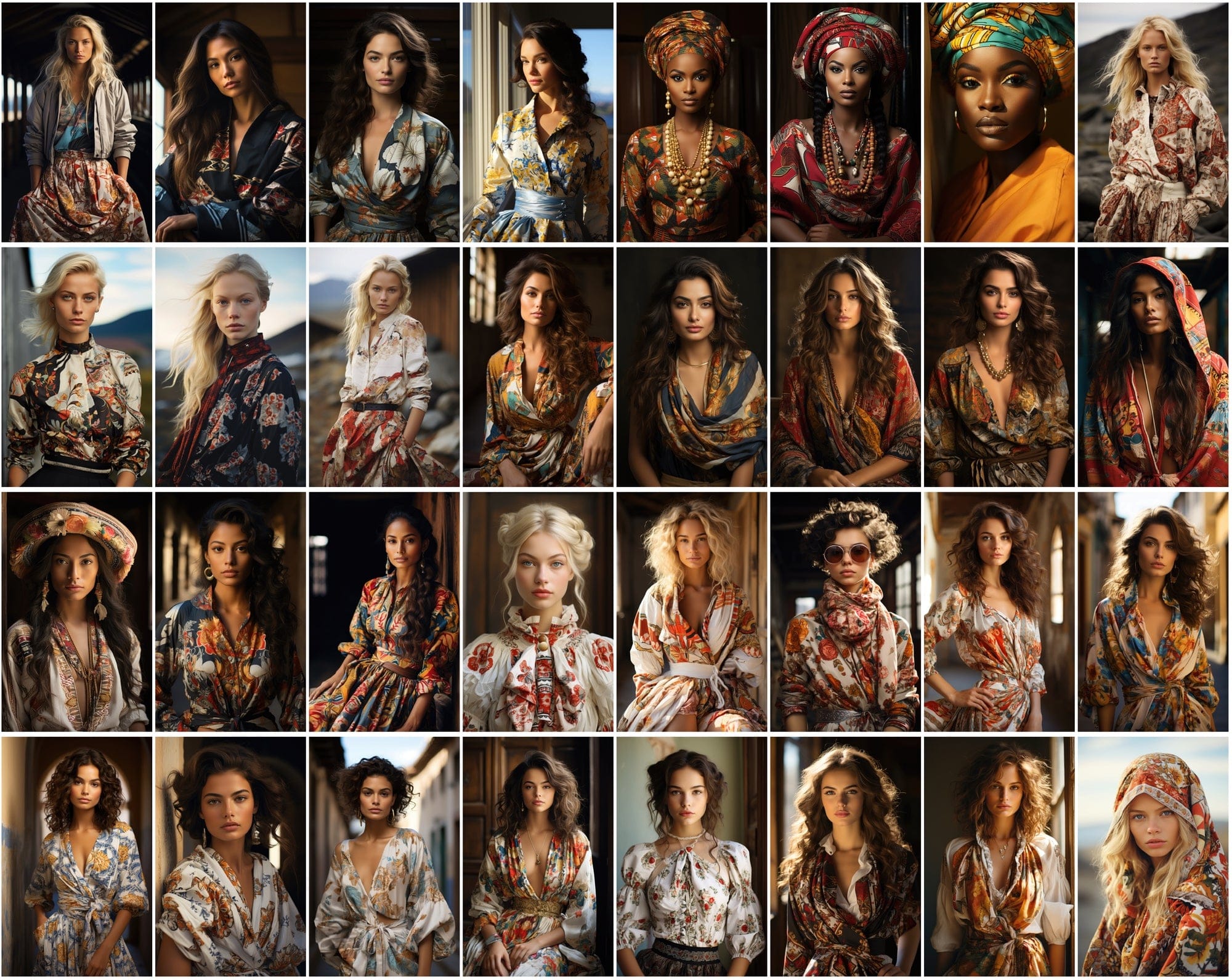 Global Fashion Model PNG Collection - Women from 75+ Countries, High-Resolution, Commercial License Digital Download Sumobundle
