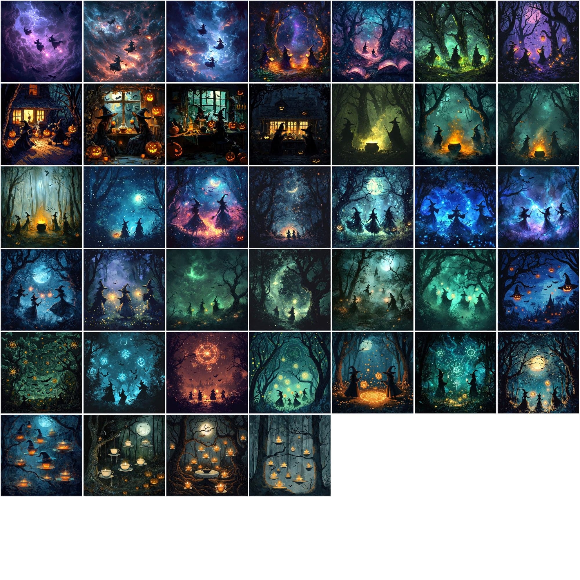Haunted Nights: A Spooktacular Collection of 480 Halloween Images Digital Download Sumobundle