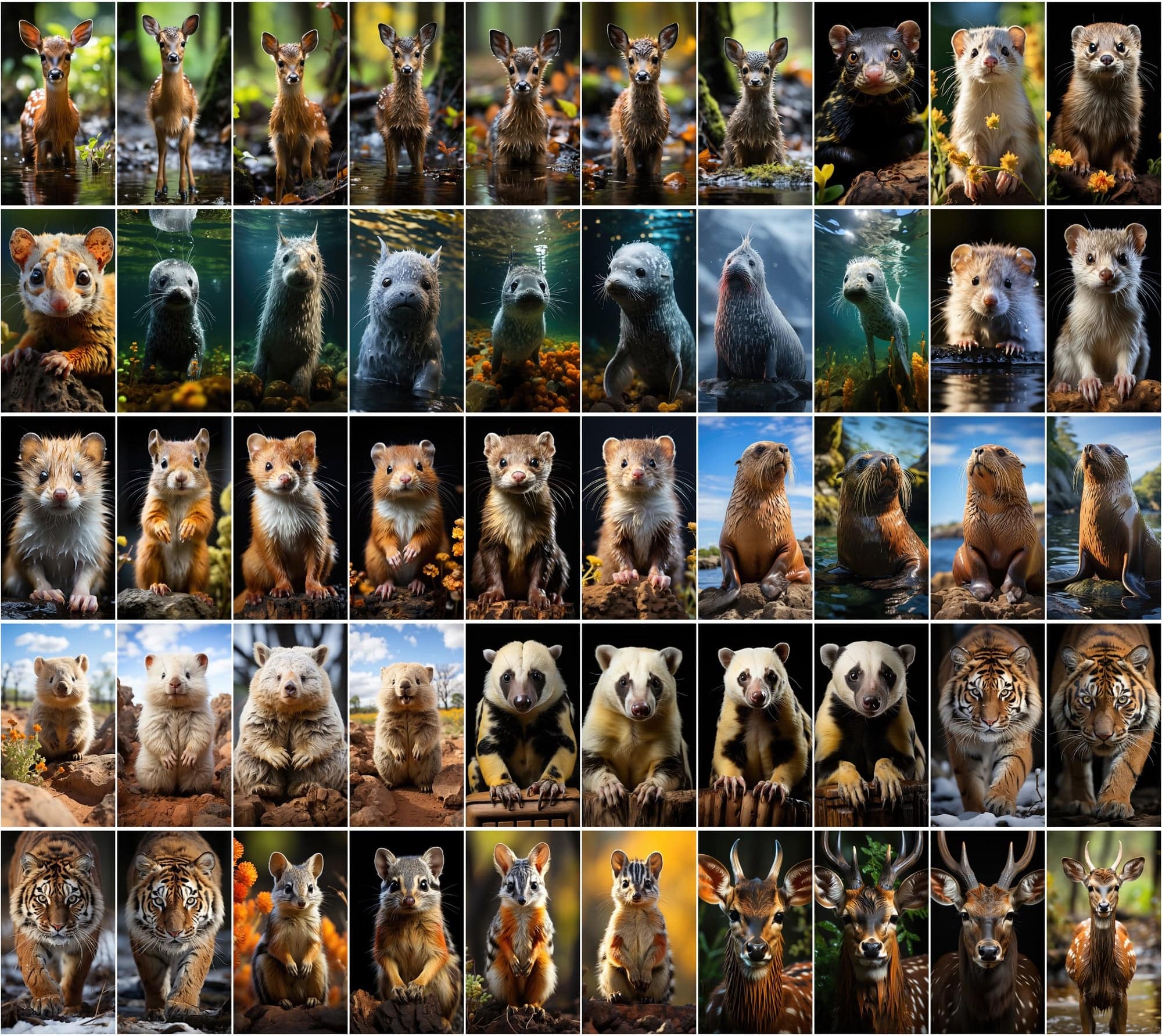 Mammal Animal Photography: 2250 High-Resolution Commercial License Images Digital Download Sumobundle