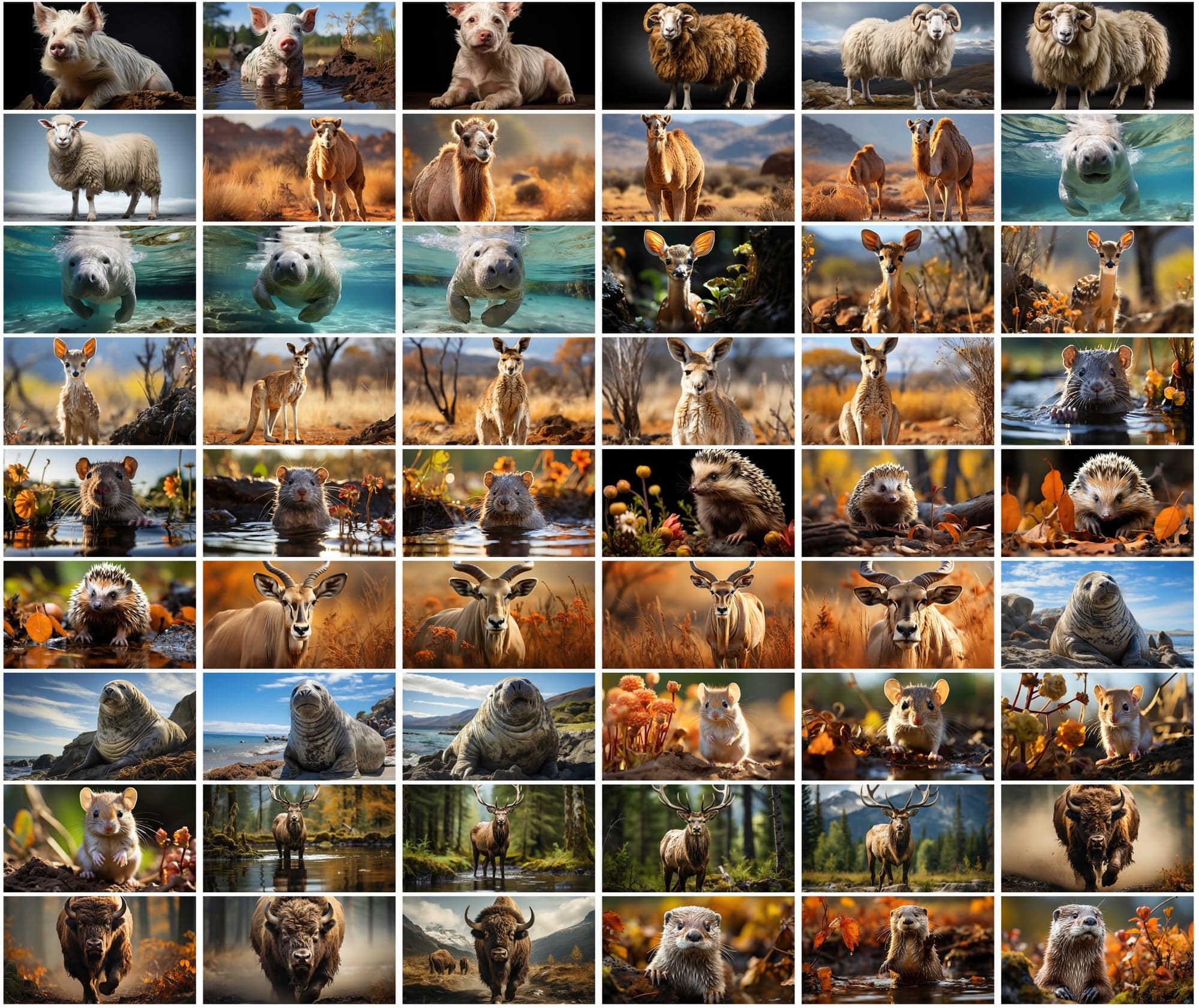 Mammal Animal Photography: 2250 High-Resolution Commercial License Images Digital Download Sumobundle