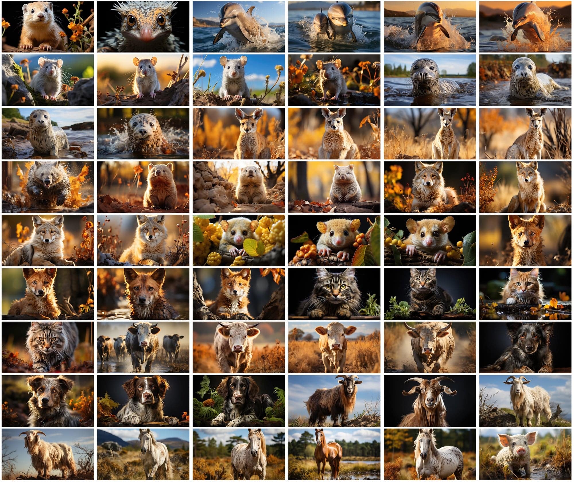 Mammal Animal Photography: 2250 High-Resolution Commercial License Images Digital Download Sumobundle