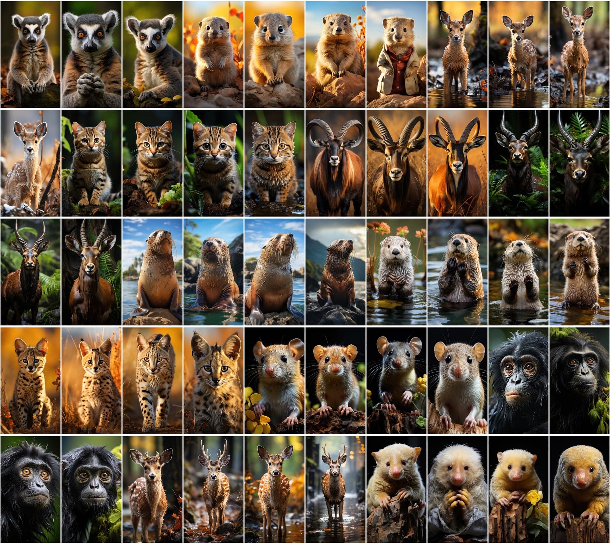 Mammal Animal Photography: 2250 High-Resolution Commercial License Images Digital Download Sumobundle