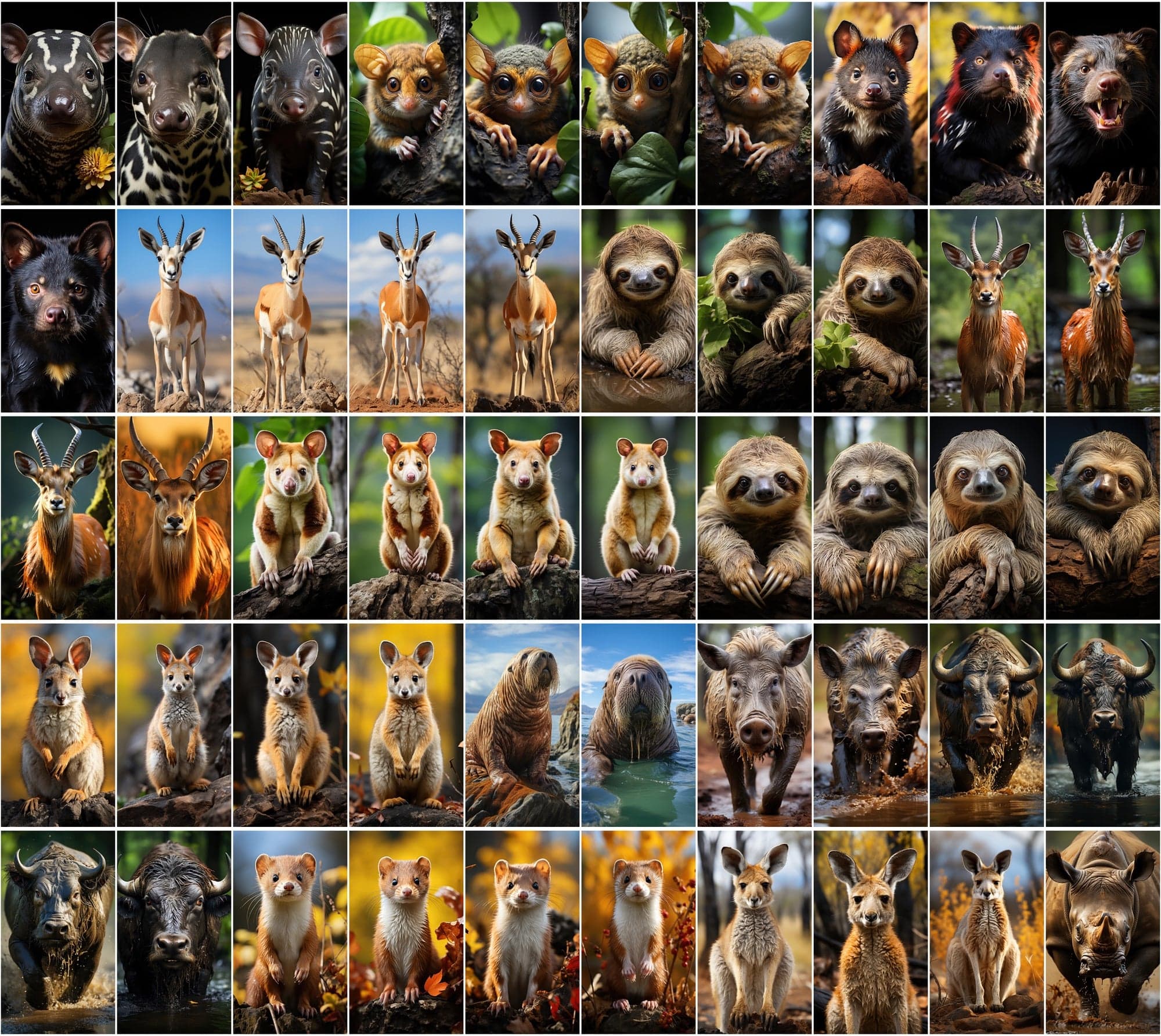 Mammal Animal Photography: 2250 High-Resolution Commercial License Images Digital Download Sumobundle