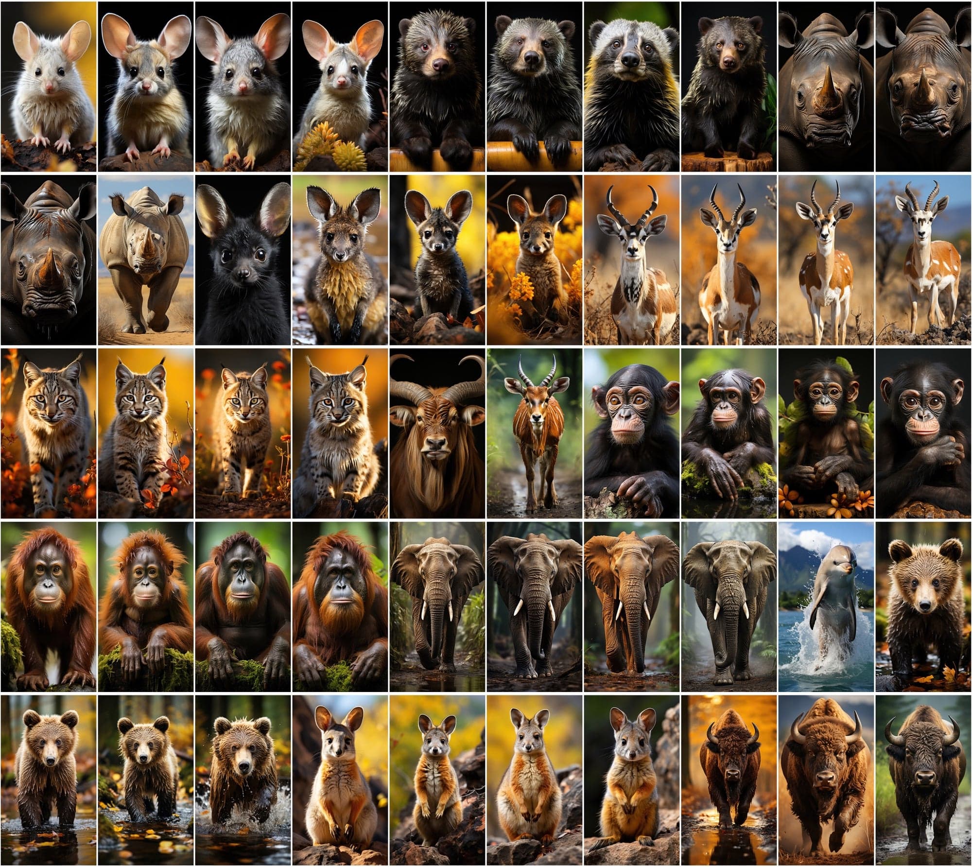 Mammal Animal Photography: 2250 High-Resolution Commercial License Images Digital Download Sumobundle