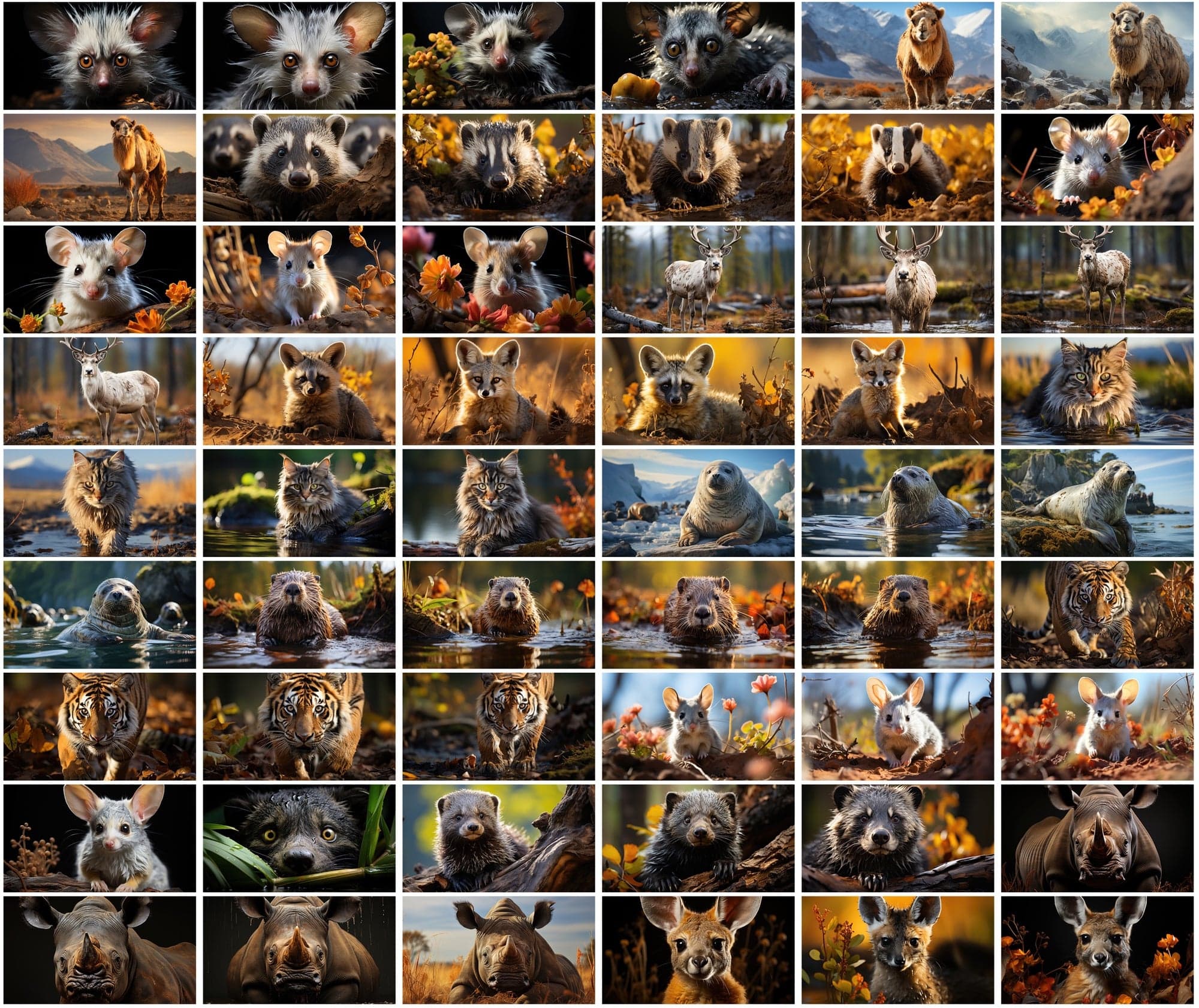 Mammal Animal Photography: 2250 High-Resolution Commercial License Images Digital Download Sumobundle