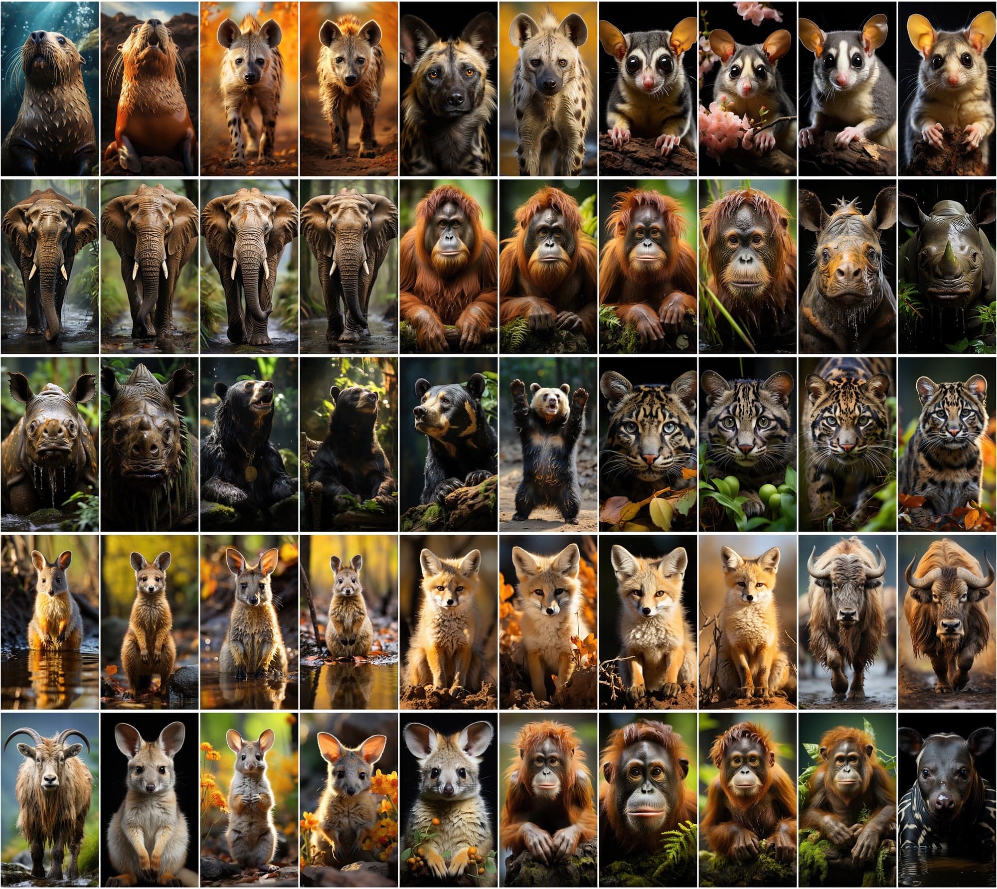 Mammal Animal Photography: 2250 High-Resolution Commercial License Images Digital Download Sumobundle