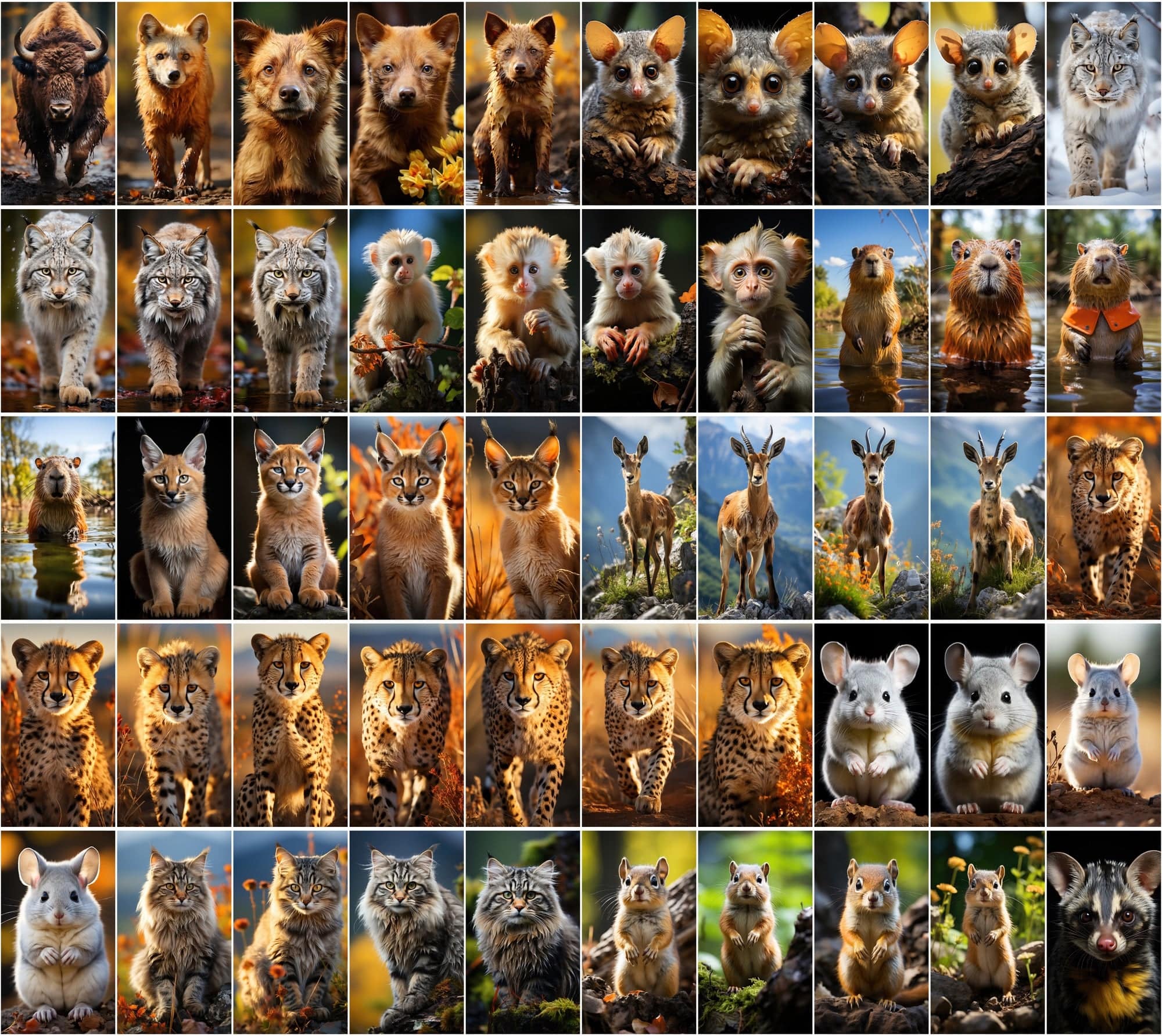 Mammal Animal Photography: 2250 High-Resolution Commercial License Images Digital Download Sumobundle