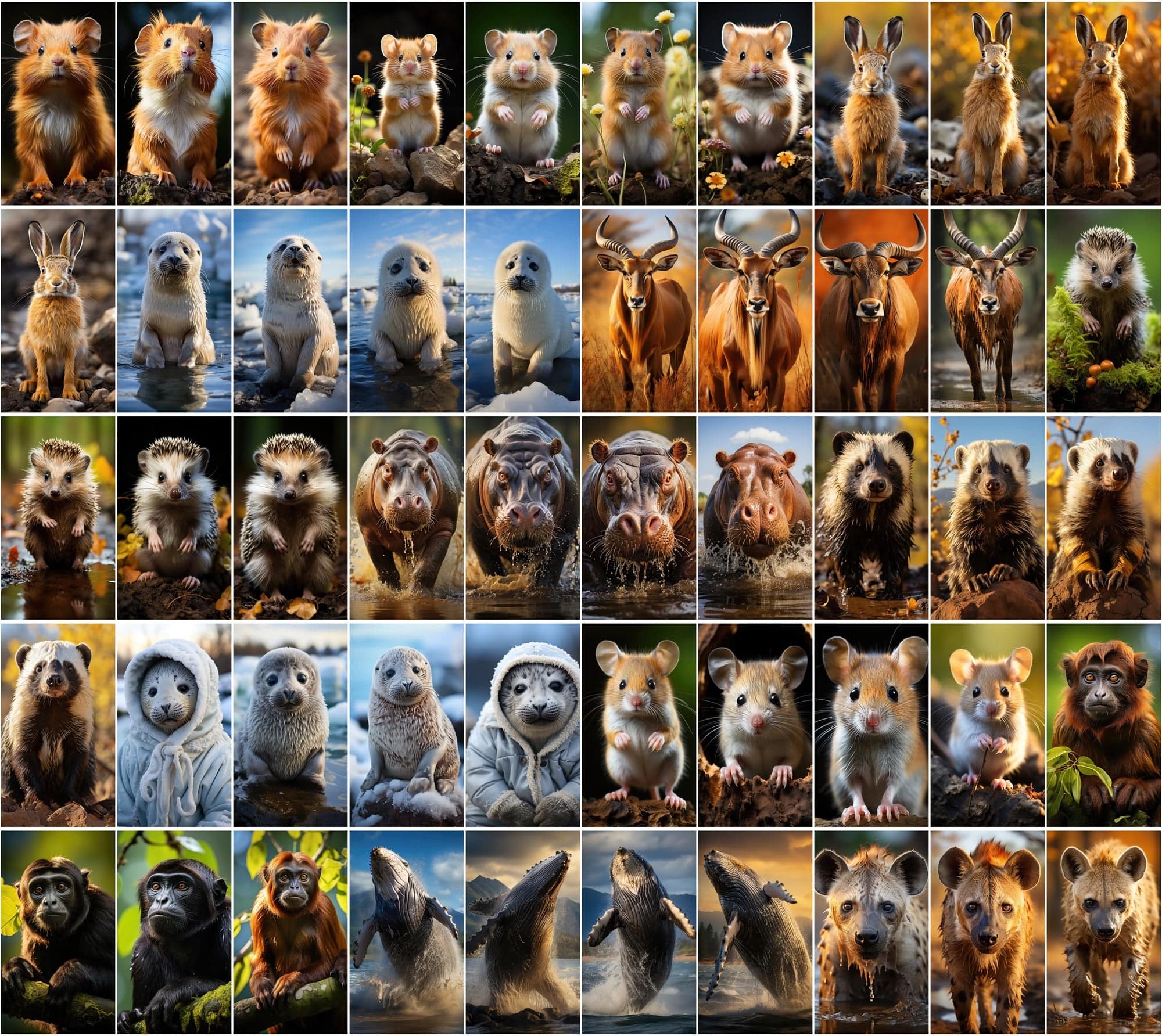 Mammal Animal Photography: 2250 High-Resolution Commercial License Images Digital Download Sumobundle