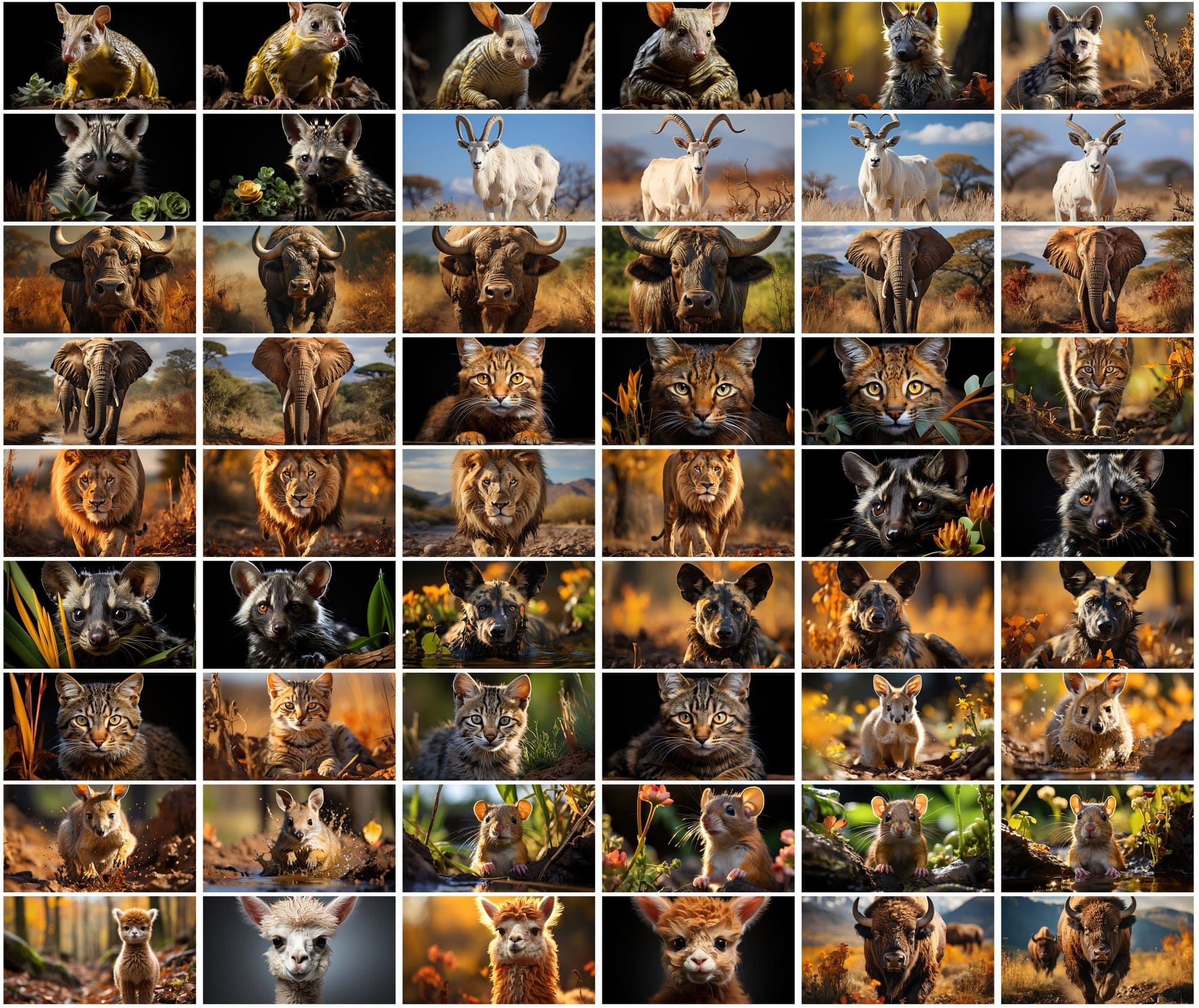 Mammal Animal Photography: 2250 High-Resolution Commercial License Images Digital Download Sumobundle