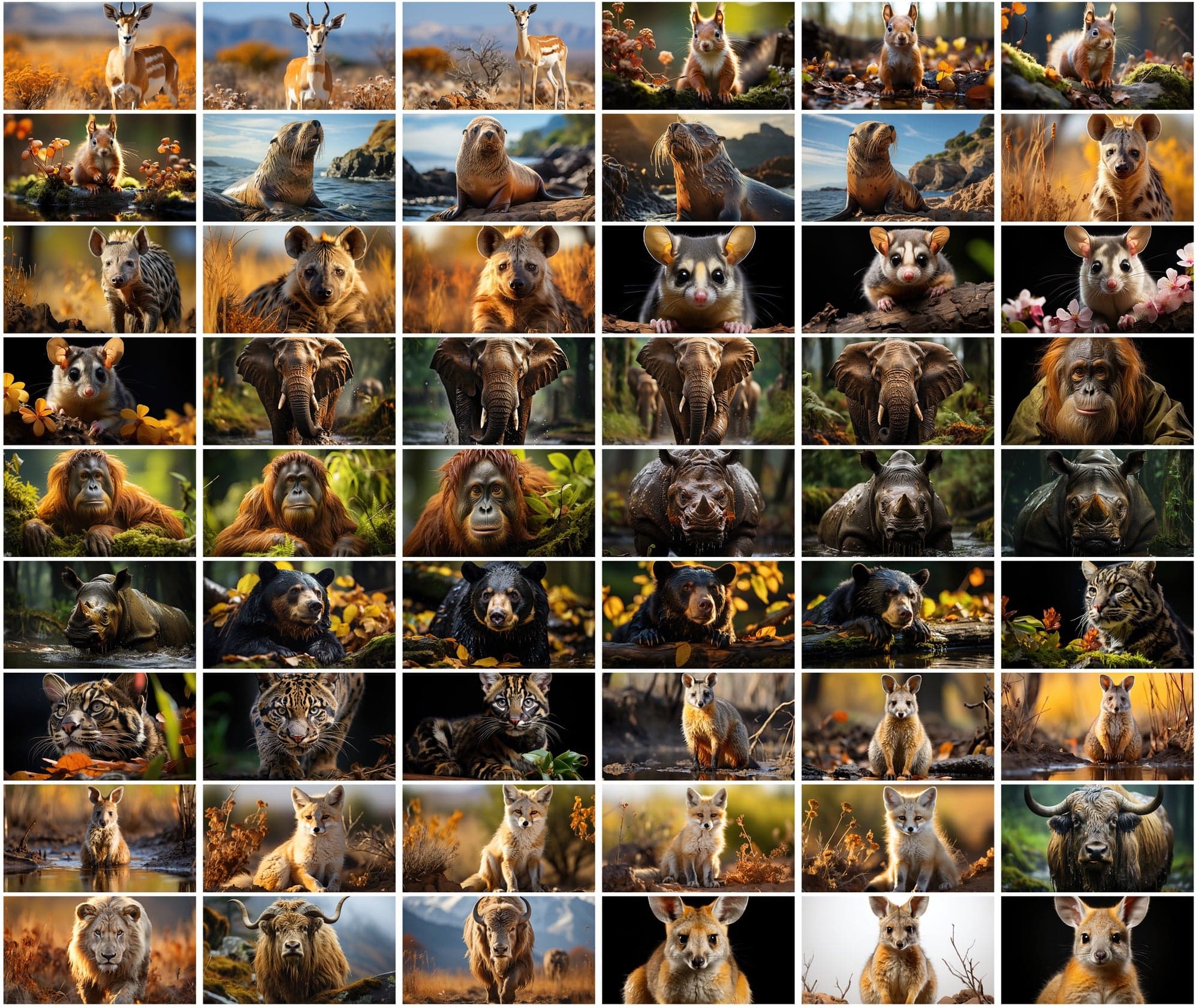 Mammal Animal Photography: 2250 High-Resolution Commercial License Images Digital Download Sumobundle