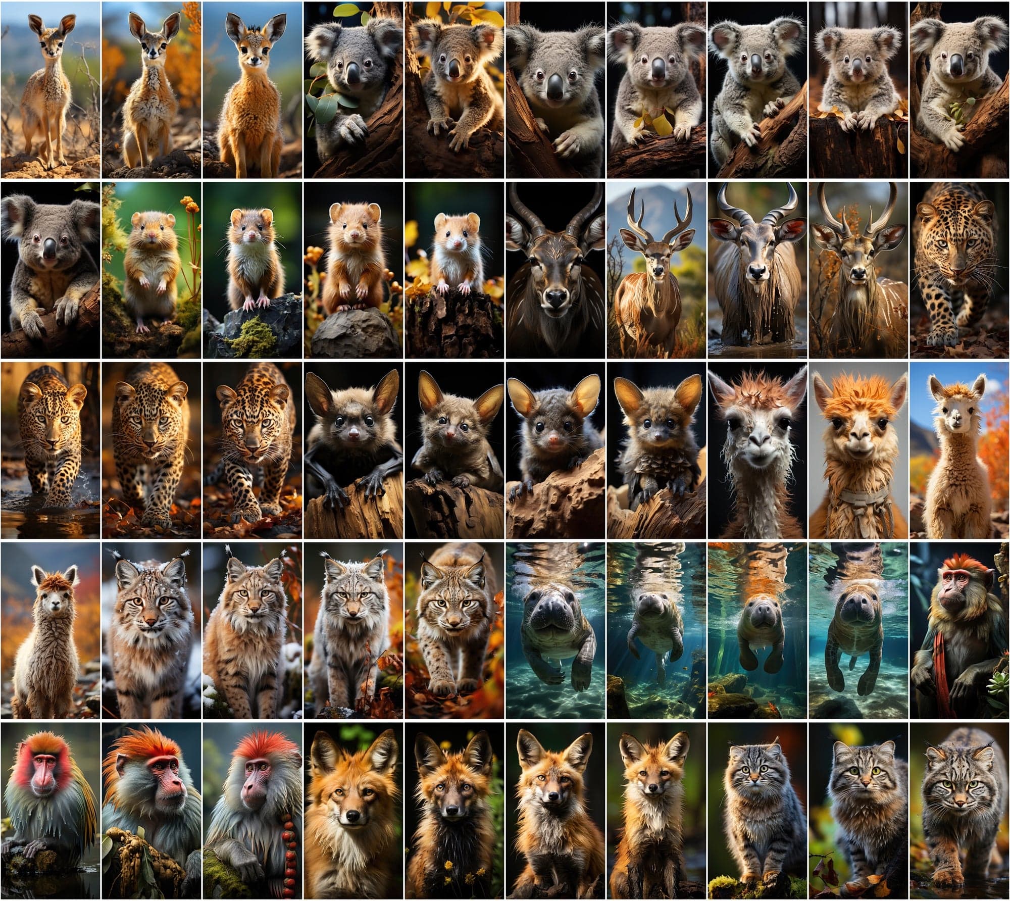 Mammal Animal Photography: 2250 High-Resolution Commercial License Images Digital Download Sumobundle