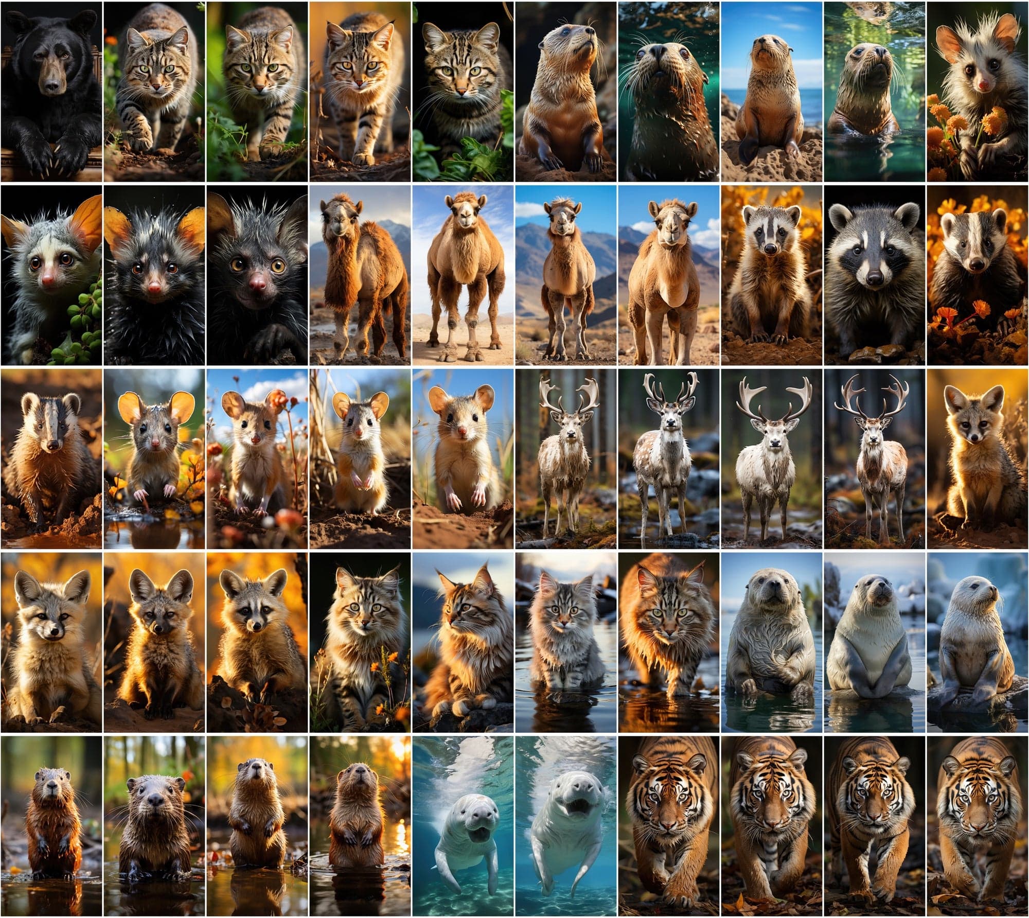 Mammal Animal Photography: 2250 High-Resolution Commercial License Images Digital Download Sumobundle