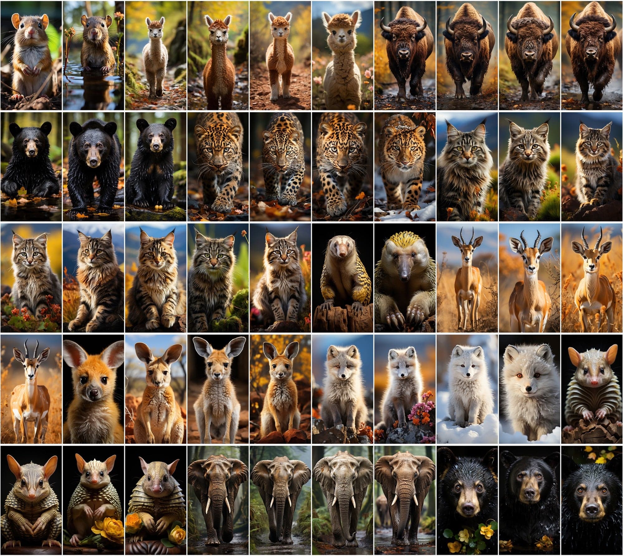 Mammal Animal Photography: 2250 High-Resolution Commercial License Images Digital Download Sumobundle
