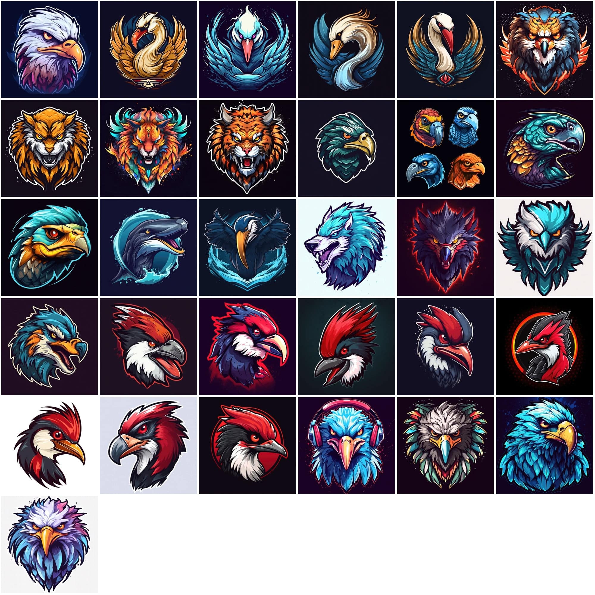 Mascot Animal PNG Bundle - 315 Colorful & Surreal Animal Images, Commercial License Digital Download Sumobundle