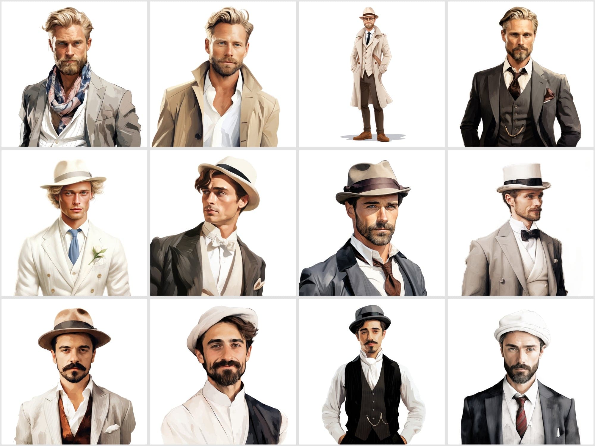 Men of the World: 120 High-Resolution, Commercial Use PNGs Showcasing Stylish Men from Diverse Cultures Digital Download Sumobundle