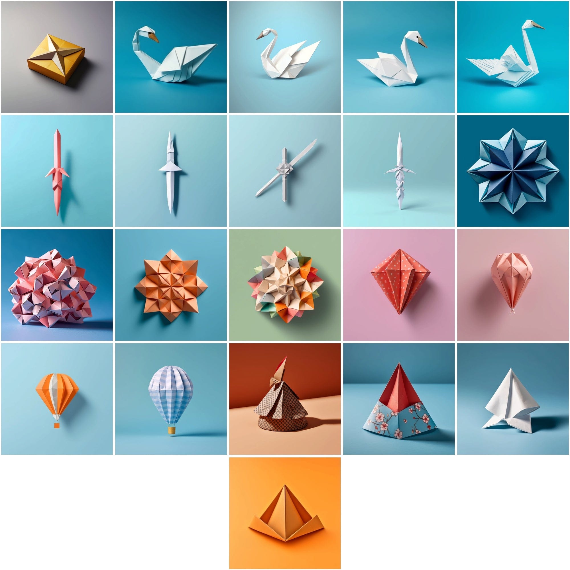 Origami Digital Collection: 196 High-Quality Images for Creative Professionals Digital Download Sumobundle