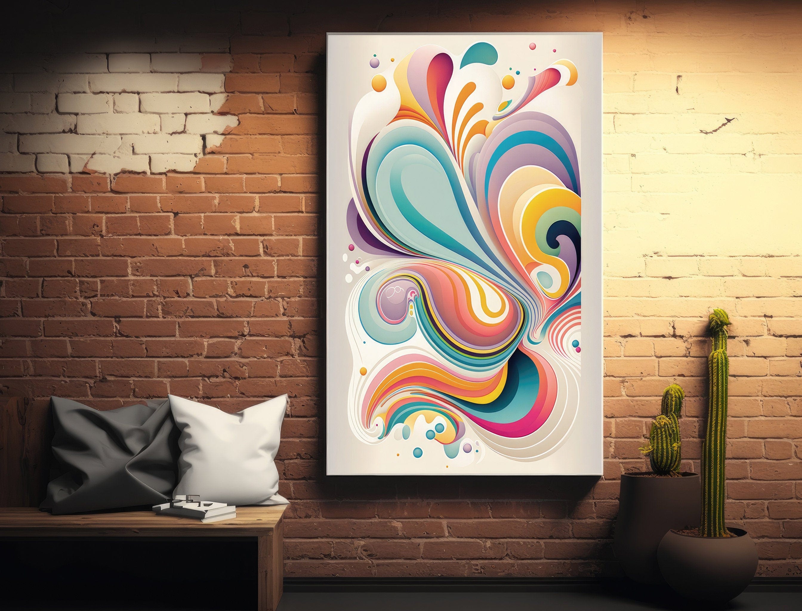 Pastel art geometric wavy swirls background | 100 Stunning Pastel Geometric Swirls Instant Download, Commercial use Digital Download Sumobundle