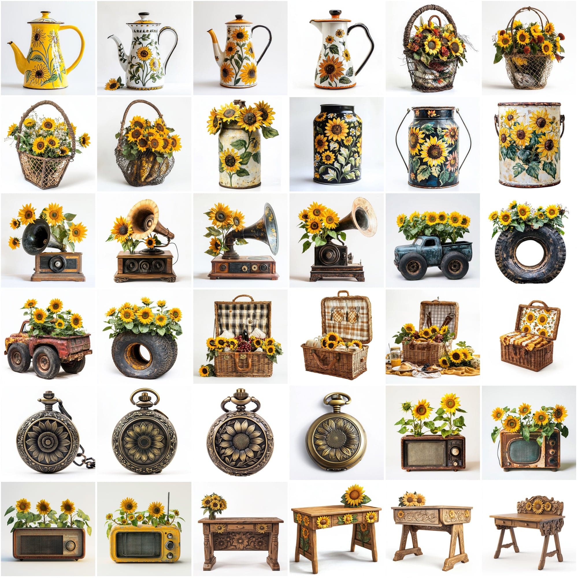Sunflower Lover's Image Bundle - 320 JPG Images Digital Download Sumobundle