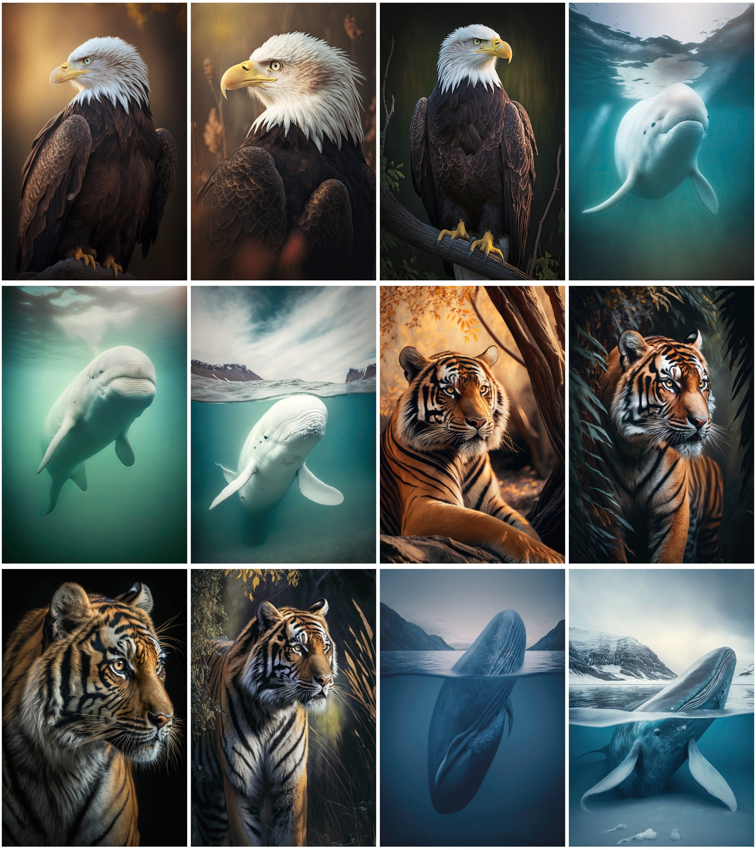 Transform Your Home with 200 Unique Animal Prints | Affordable Art for Animal Lovers Digital Download Sumobundle
