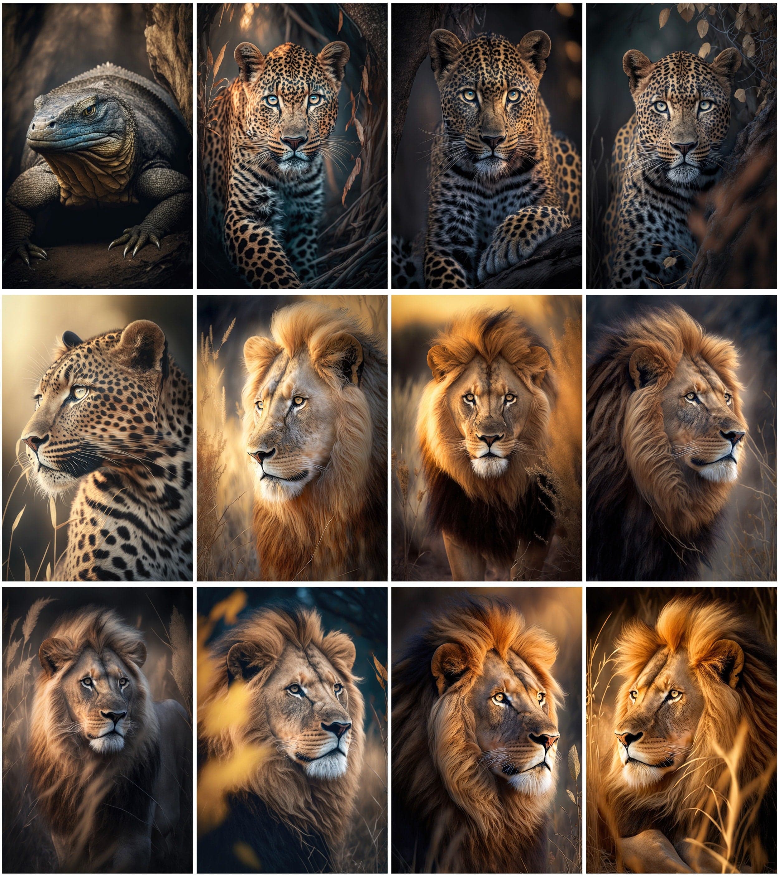 Transform Your Home with 200 Unique Animal Prints | Affordable Art for Animal Lovers Digital Download Sumobundle