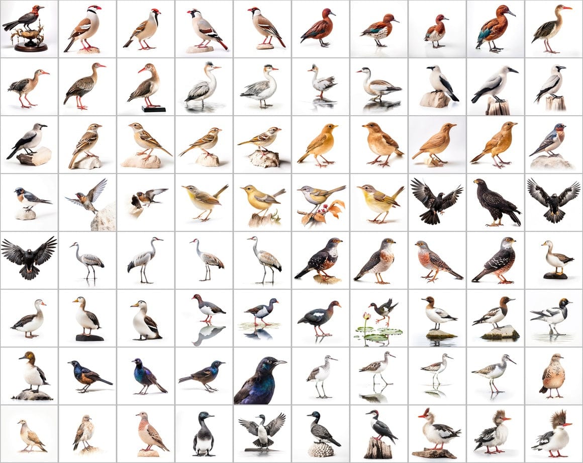 Ultimate Bird Breed PNG Image Bundle - 3300+ Premium Quality Images - Transparent Backgrounds Digital Download Sumobundle