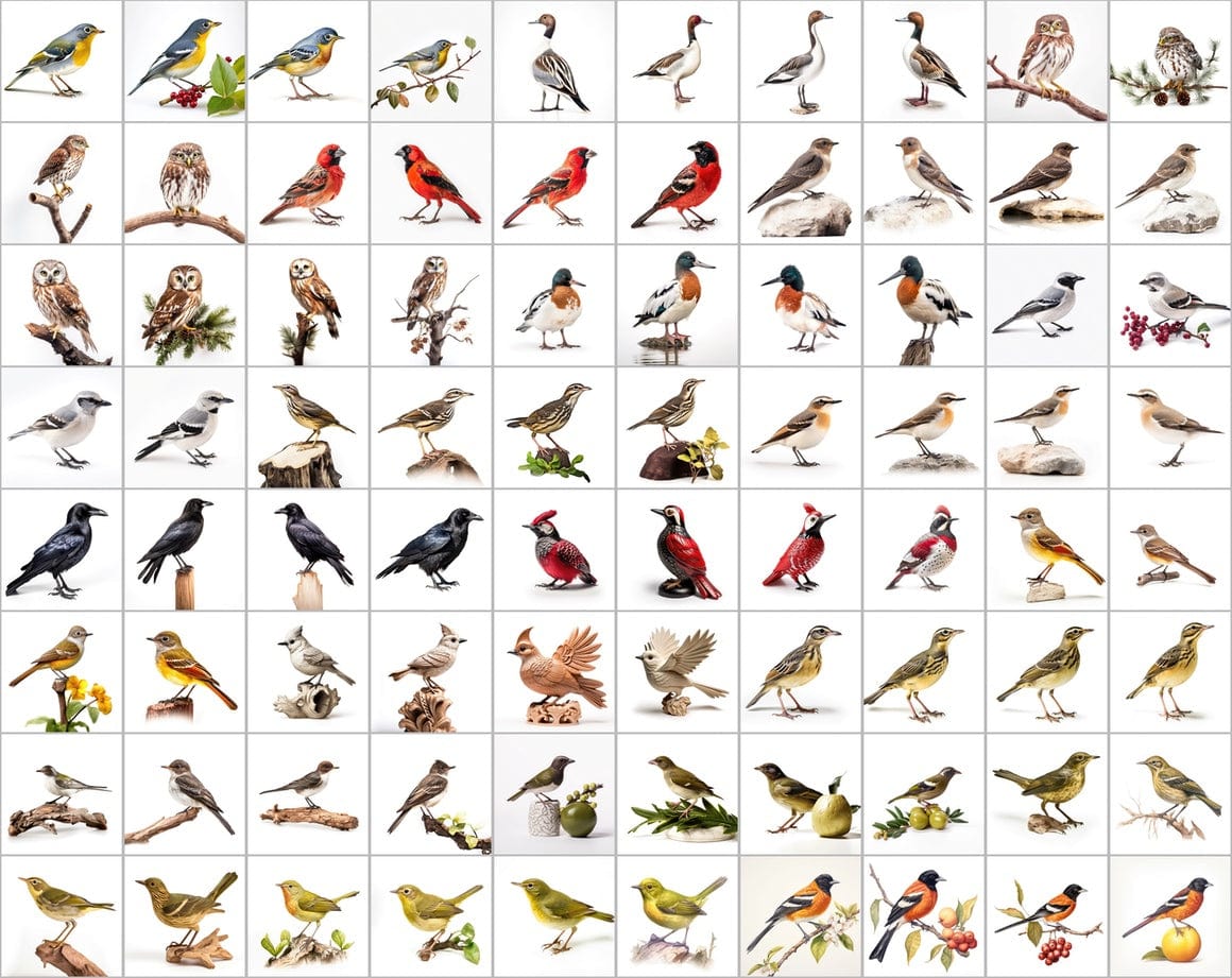 Ultimate Bird Breed PNG Image Bundle - 3300+ Premium Quality Images - Transparent Backgrounds Digital Download Sumobundle