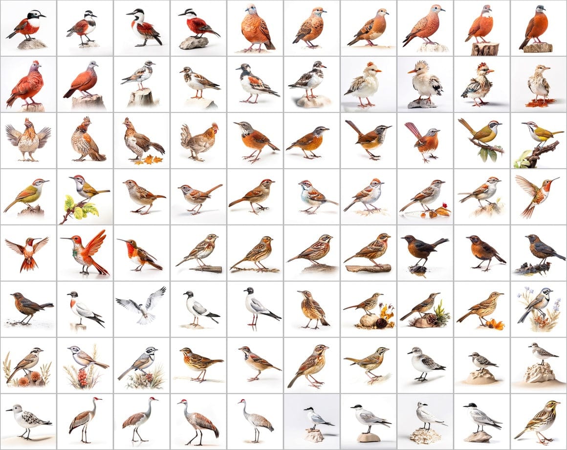 Ultimate Bird Breed PNG Image Bundle - 3300+ Premium Quality Images - Transparent Backgrounds Digital Download Sumobundle