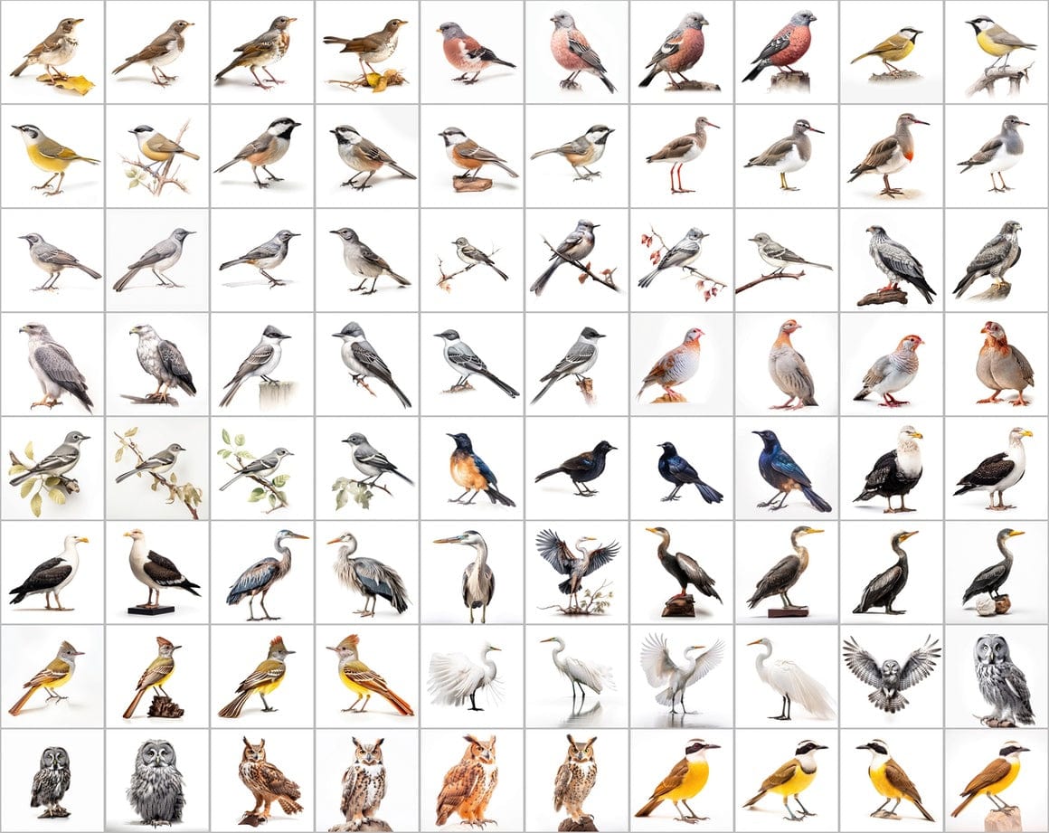 Ultimate Bird Breed PNG Image Bundle - 3300+ Premium Quality Images - Transparent Backgrounds Digital Download Sumobundle