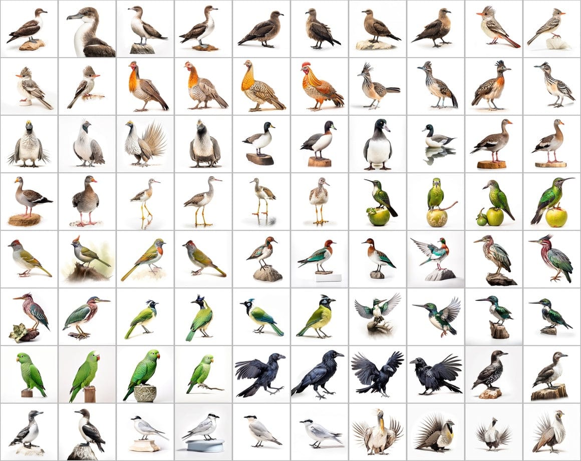 Ultimate Bird Breed PNG Image Bundle - 3300+ Premium Quality Images - Transparent Backgrounds Digital Download Sumobundle