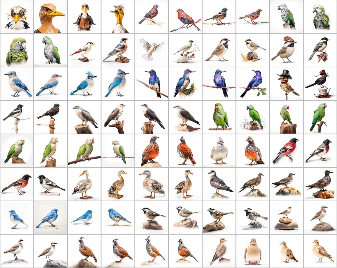 Ultimate Bird Breed PNG Image Bundle - 3300+ Premium Quality Images - Transparent Backgrounds Digital Download Sumobundle