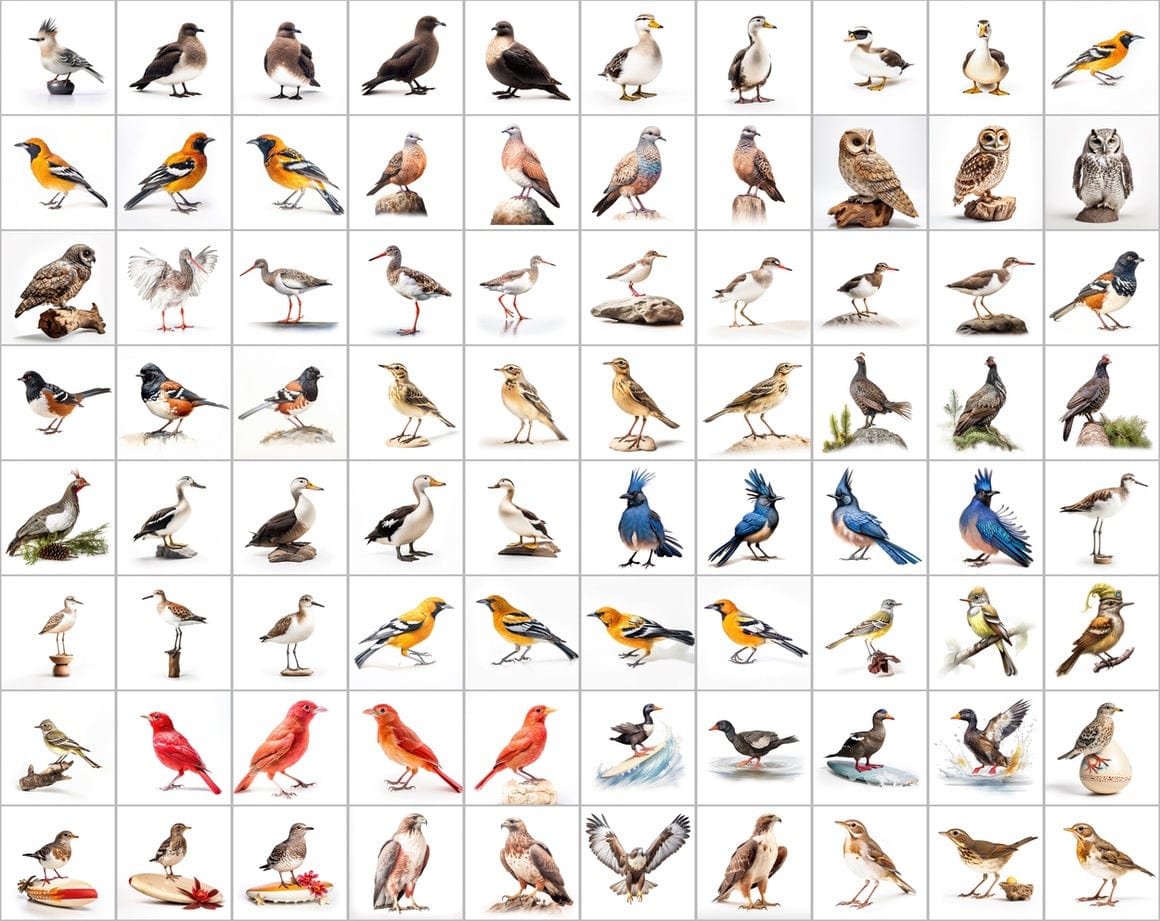 Ultimate Bird Breed PNG Image Bundle - 3300+ Premium Quality Images - Transparent Backgrounds Digital Download Sumobundle