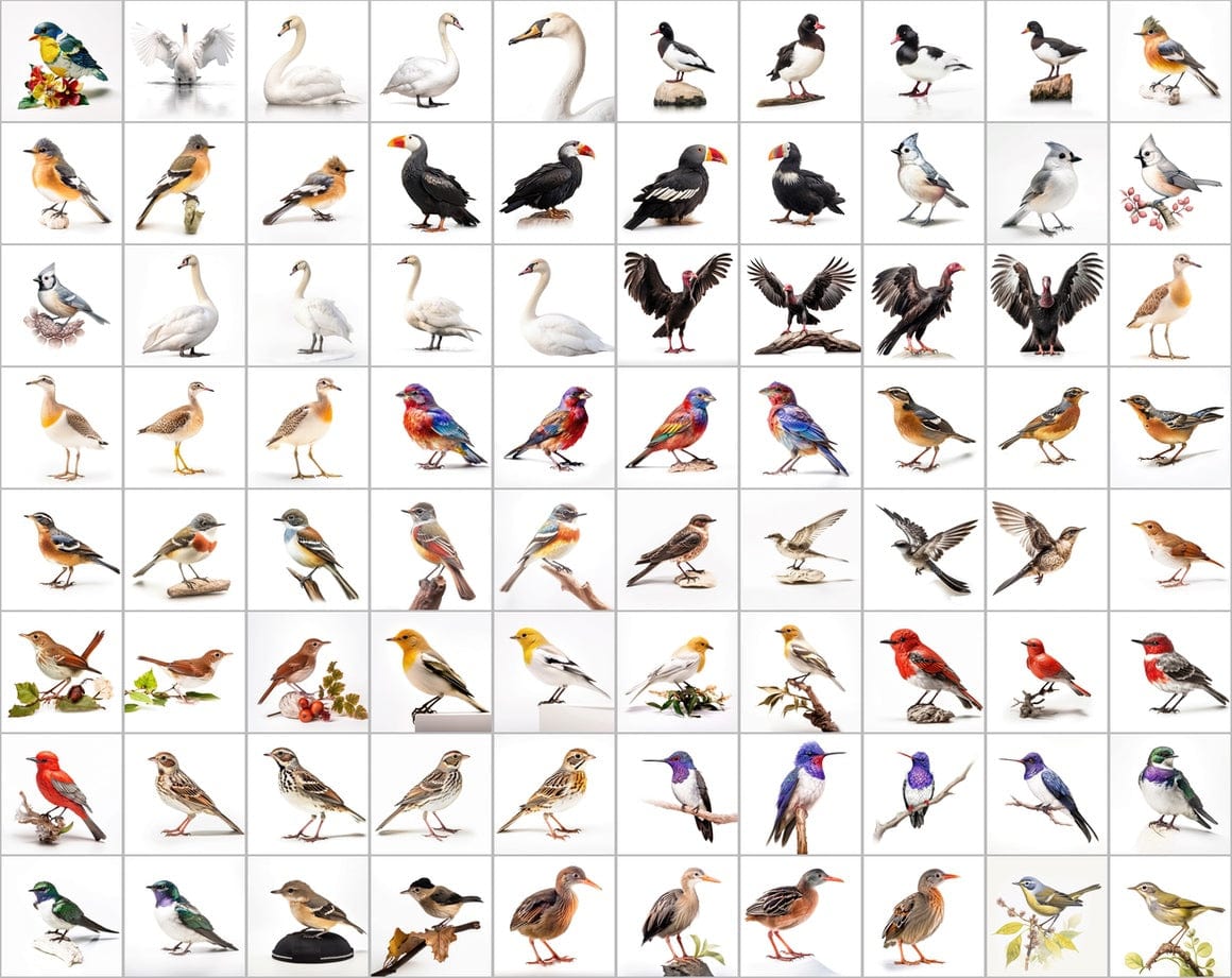 Ultimate Bird Breed PNG Image Bundle - 3300+ Premium Quality Images - Transparent Backgrounds Digital Download Sumobundle