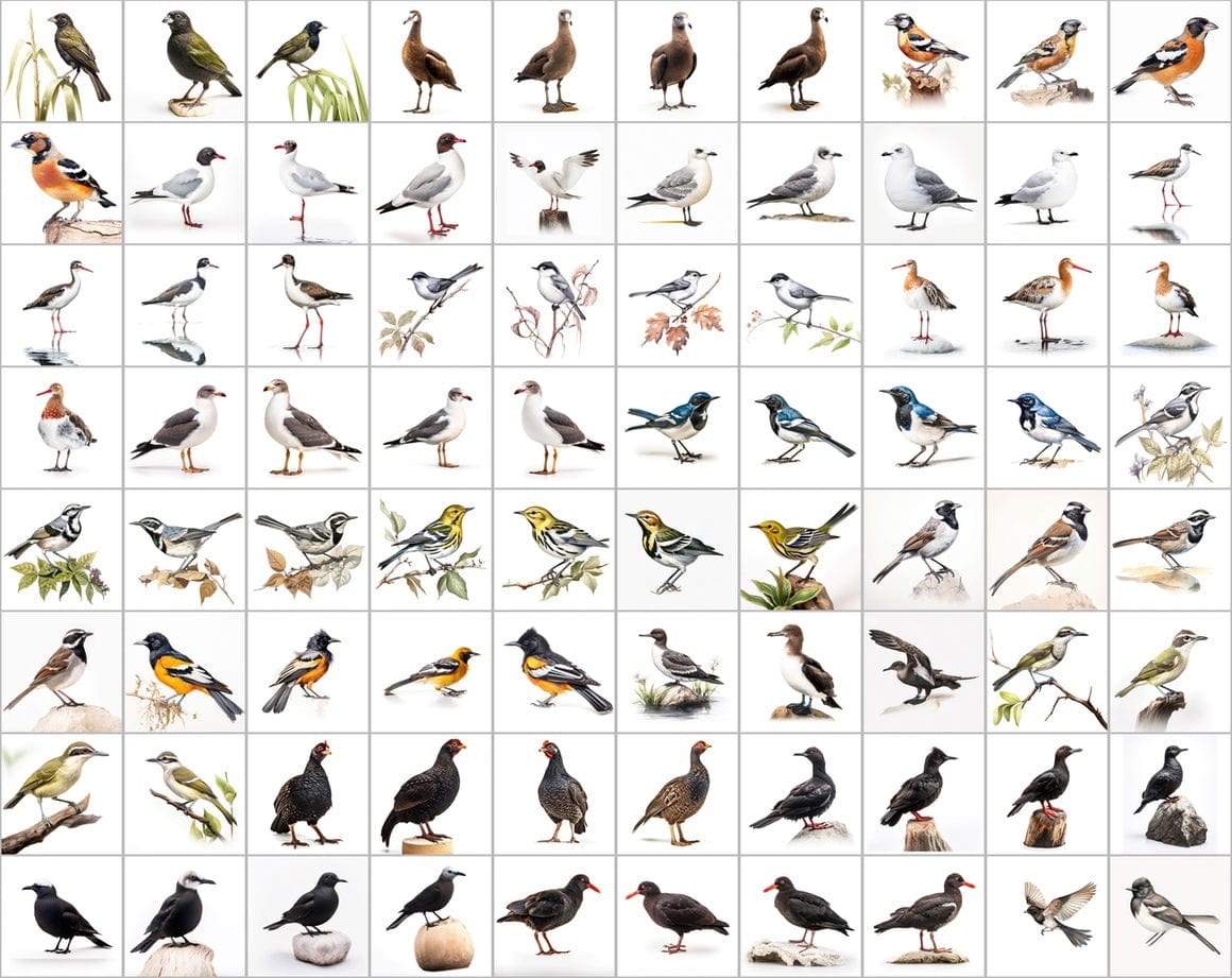 Ultimate Bird Breed PNG Image Bundle - 3300+ Premium Quality Images - Transparent Backgrounds Digital Download Sumobundle