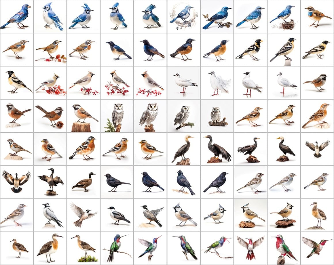Ultimate Bird Breed PNG Image Bundle - 3300+ Premium Quality Images - Transparent Backgrounds Digital Download Sumobundle