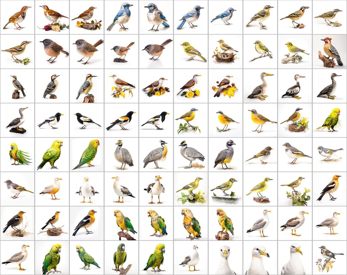 Ultimate Bird Breed PNG Image Bundle - 3300+ Premium Quality Images - Transparent Backgrounds Digital Download Sumobundle