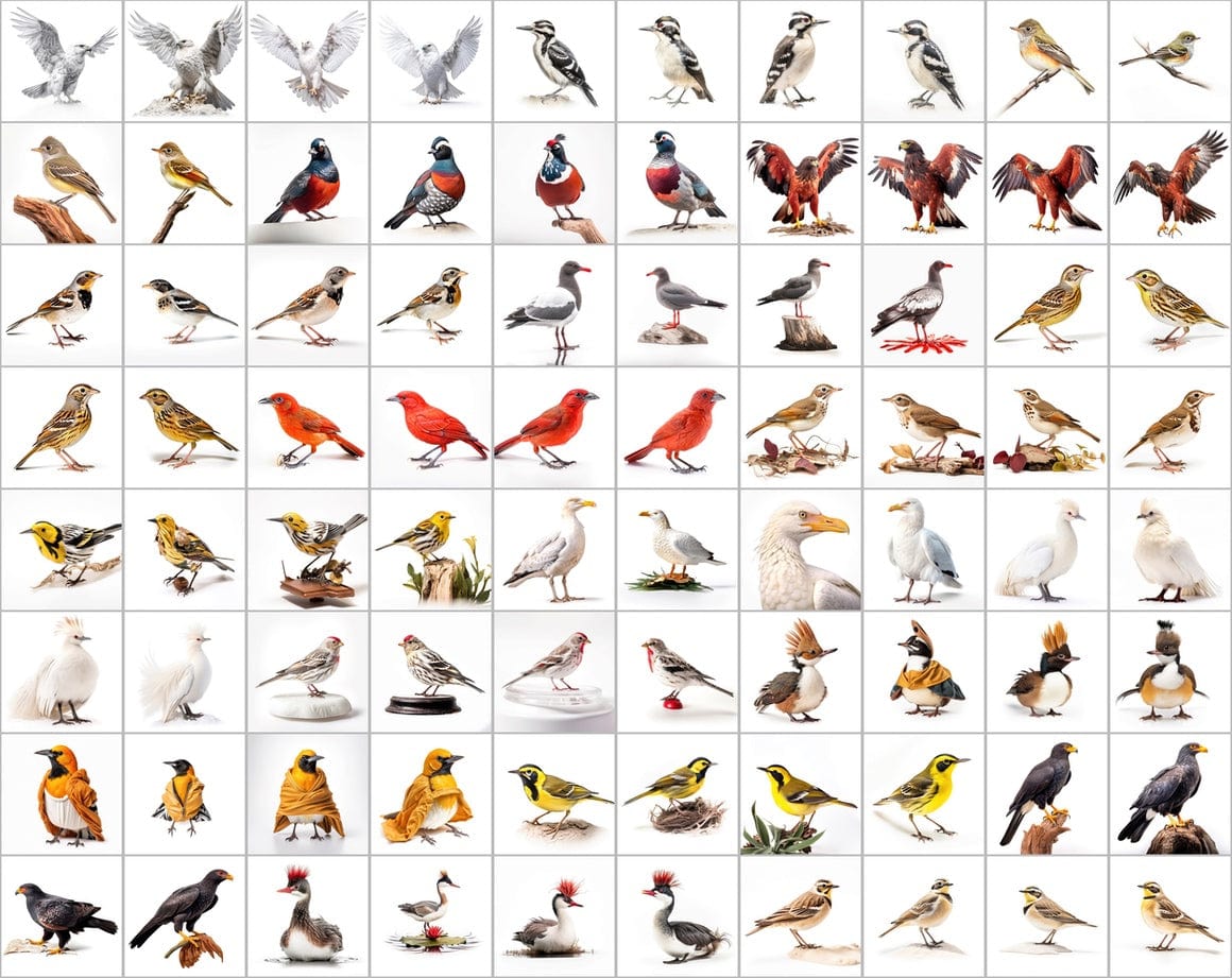 Ultimate Bird Breed PNG Image Bundle - 3300+ Premium Quality Images - Transparent Backgrounds Digital Download Sumobundle