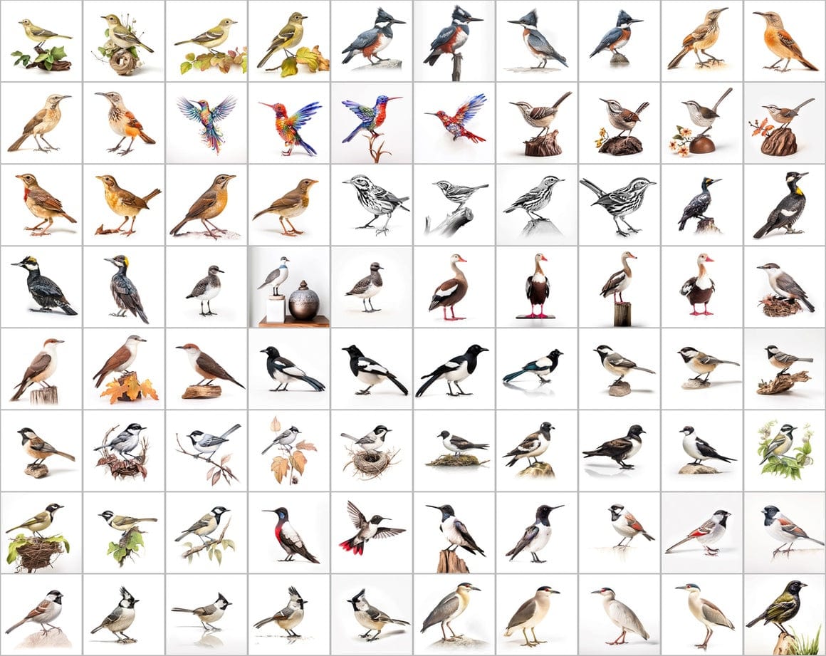 Ultimate Bird Breed PNG Image Bundle - 3300+ Premium Quality Images - Transparent Backgrounds Digital Download Sumobundle