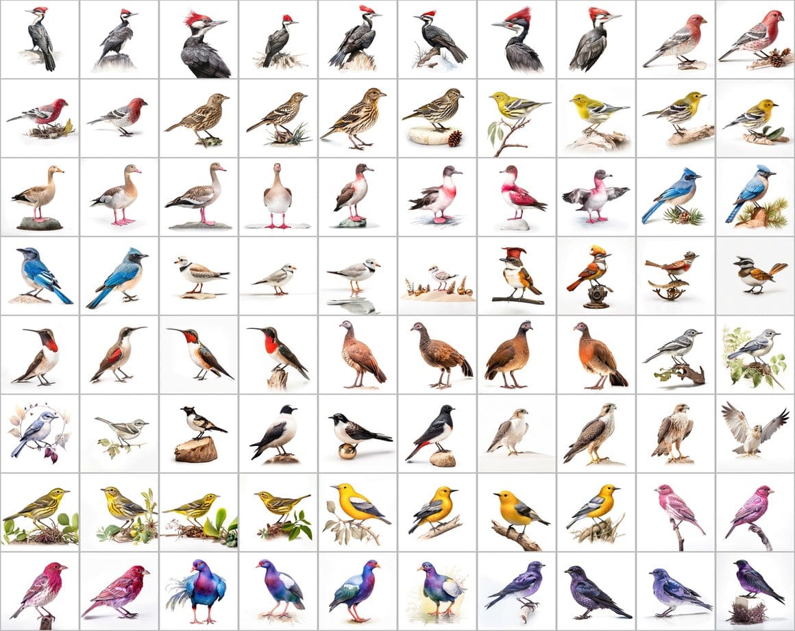 Ultimate Bird Breed PNG Image Bundle - 3300+ Premium Quality Images - Transparent Backgrounds Digital Download Sumobundle