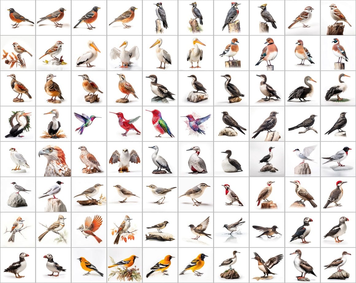 Ultimate Bird Breed PNG Image Bundle - 3300+ Premium Quality Images - Transparent Backgrounds Digital Download Sumobundle
