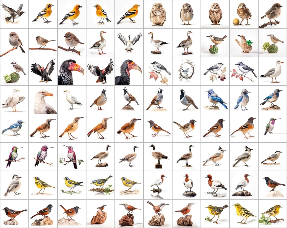 Ultimate Bird Breed PNG Image Bundle - 3300+ Premium Quality Images - Transparent Backgrounds Digital Download Sumobundle