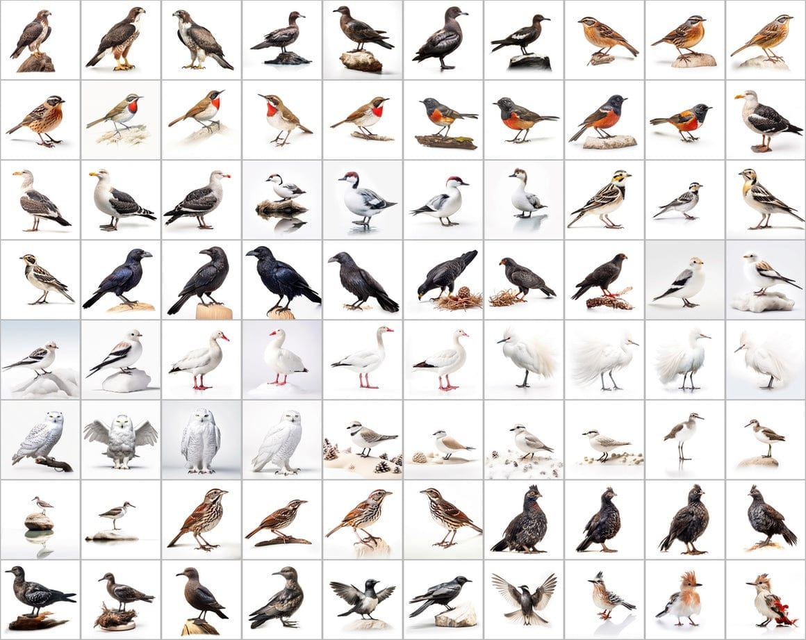 Ultimate Bird Breed PNG Image Bundle - 3300+ Premium Quality Images - Transparent Backgrounds Digital Download Sumobundle
