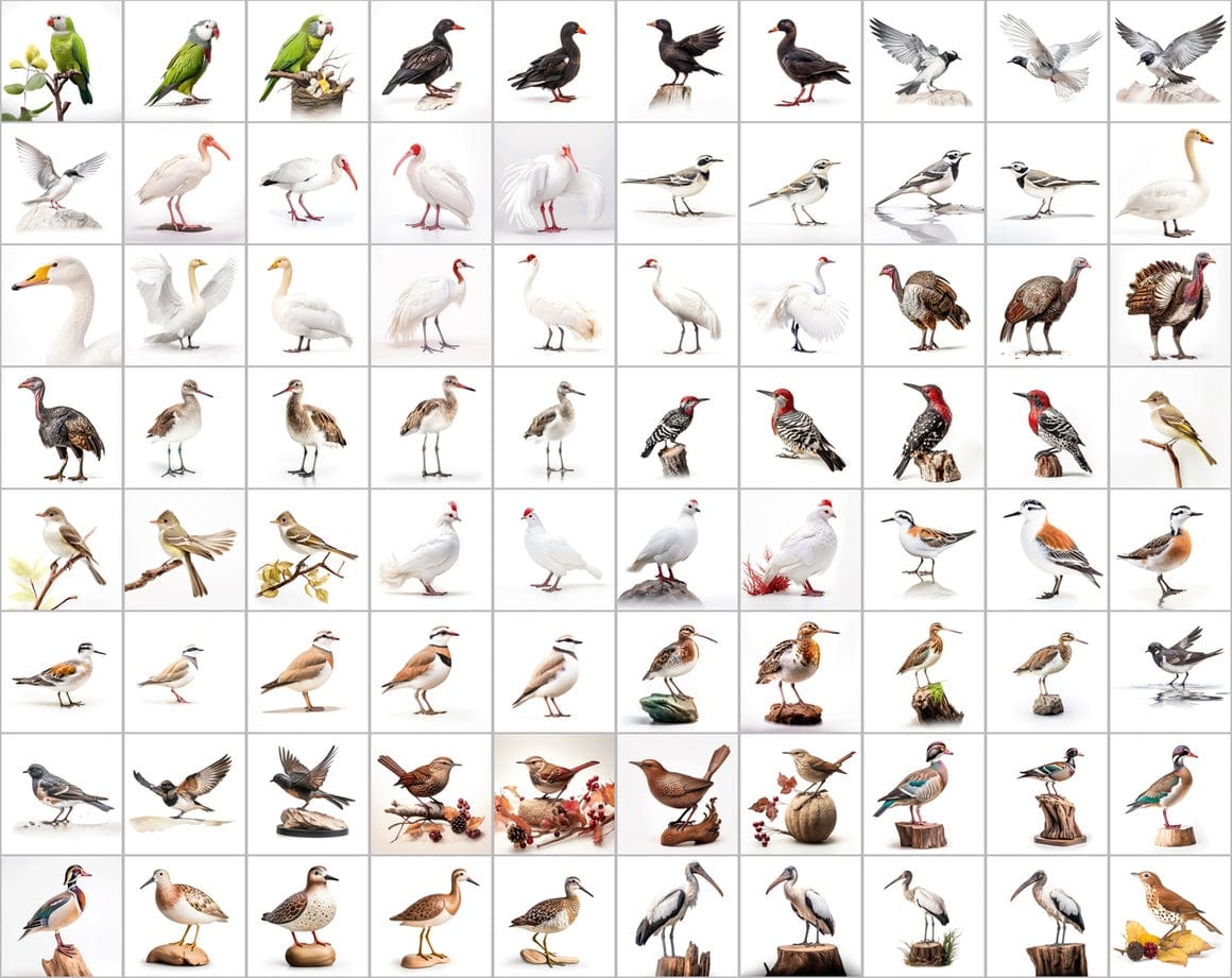 Ultimate Bird Breed PNG Image Bundle - 3300+ Premium Quality Images - Transparent Backgrounds Digital Download Sumobundle
