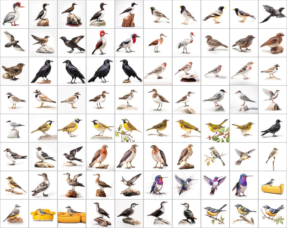 Ultimate Bird Breed PNG Image Bundle - 3300+ Premium Quality Images - Transparent Backgrounds Digital Download Sumobundle