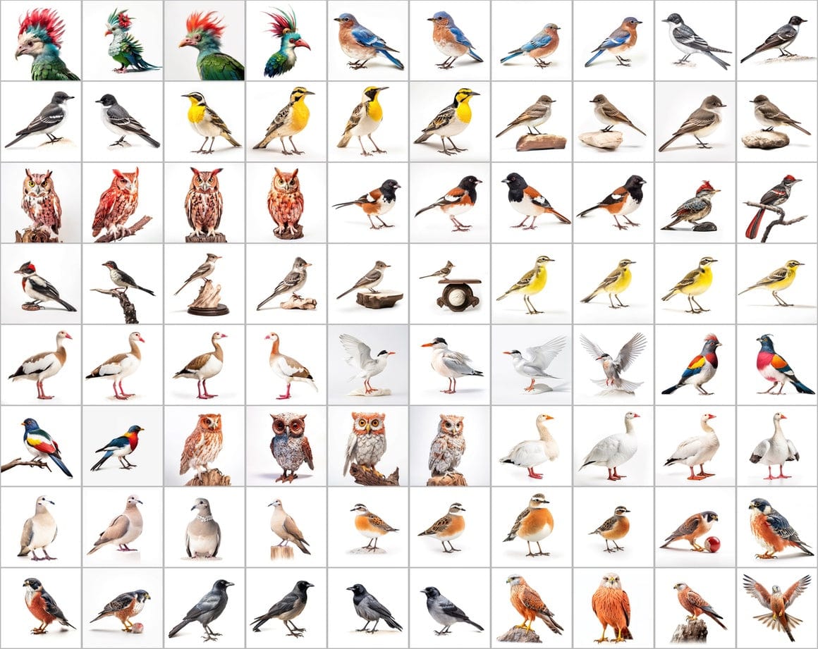 Ultimate Bird Breed PNG Image Bundle - 3300+ Premium Quality Images - Transparent Backgrounds Digital Download Sumobundle