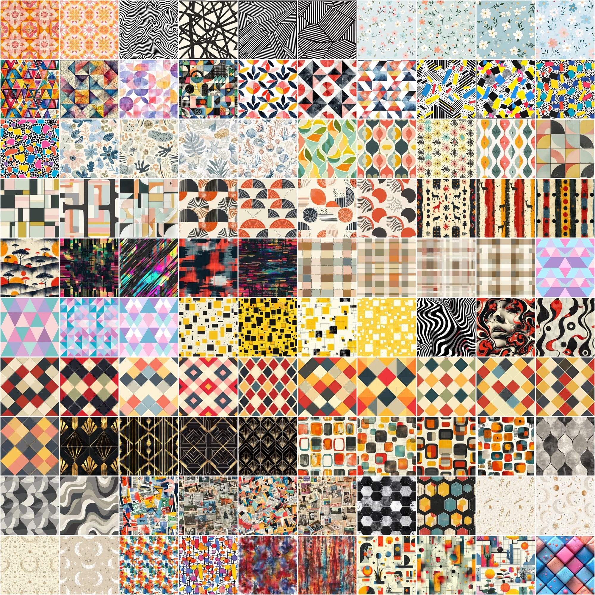 Ultimate Collection of 1000 Seamless Patterns Digital Download Sumobundle
