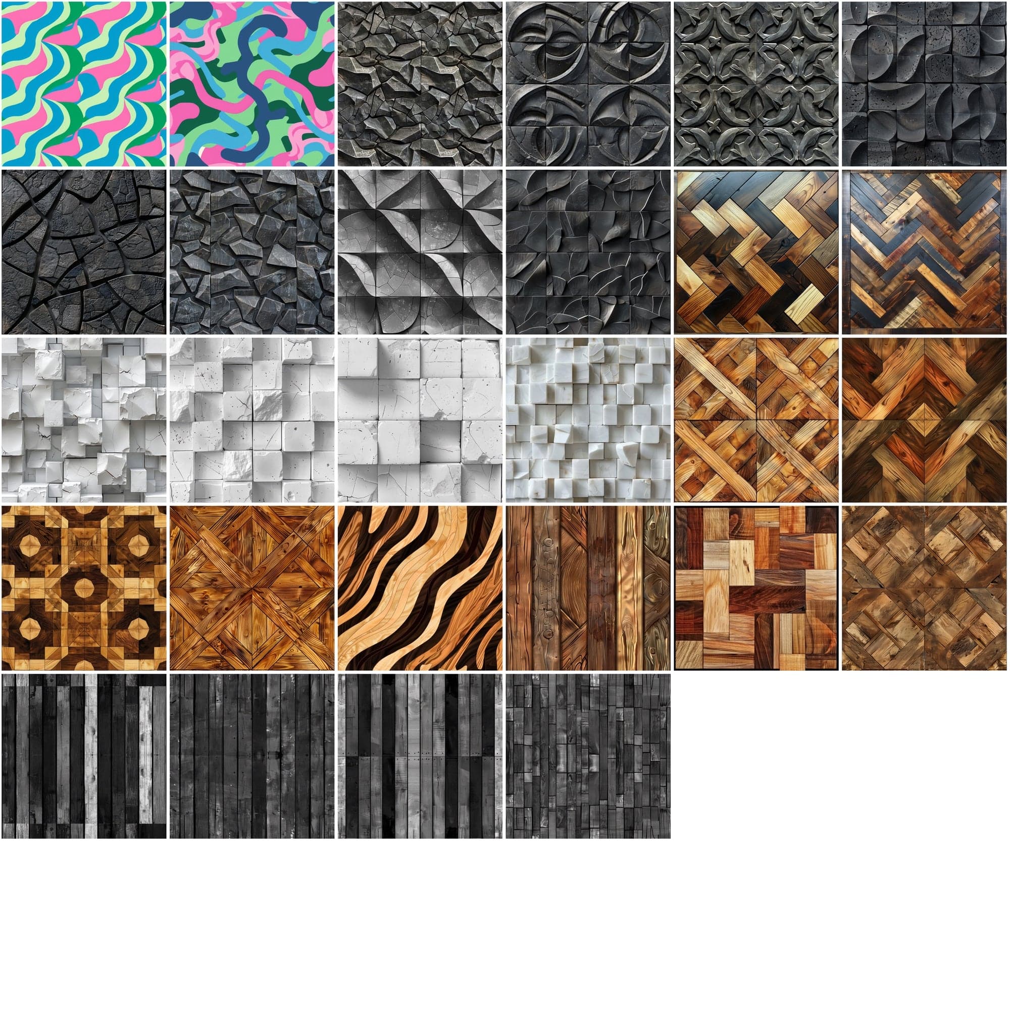 Ultimate Collection of 380 Seamless Patterns: Diverse Textures & Geometric Designs with Commercial License Sumobundle